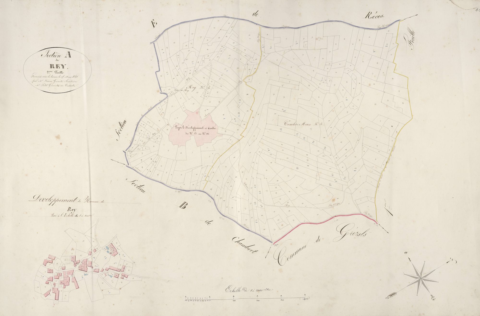 section A du Rey, 2ème feuille