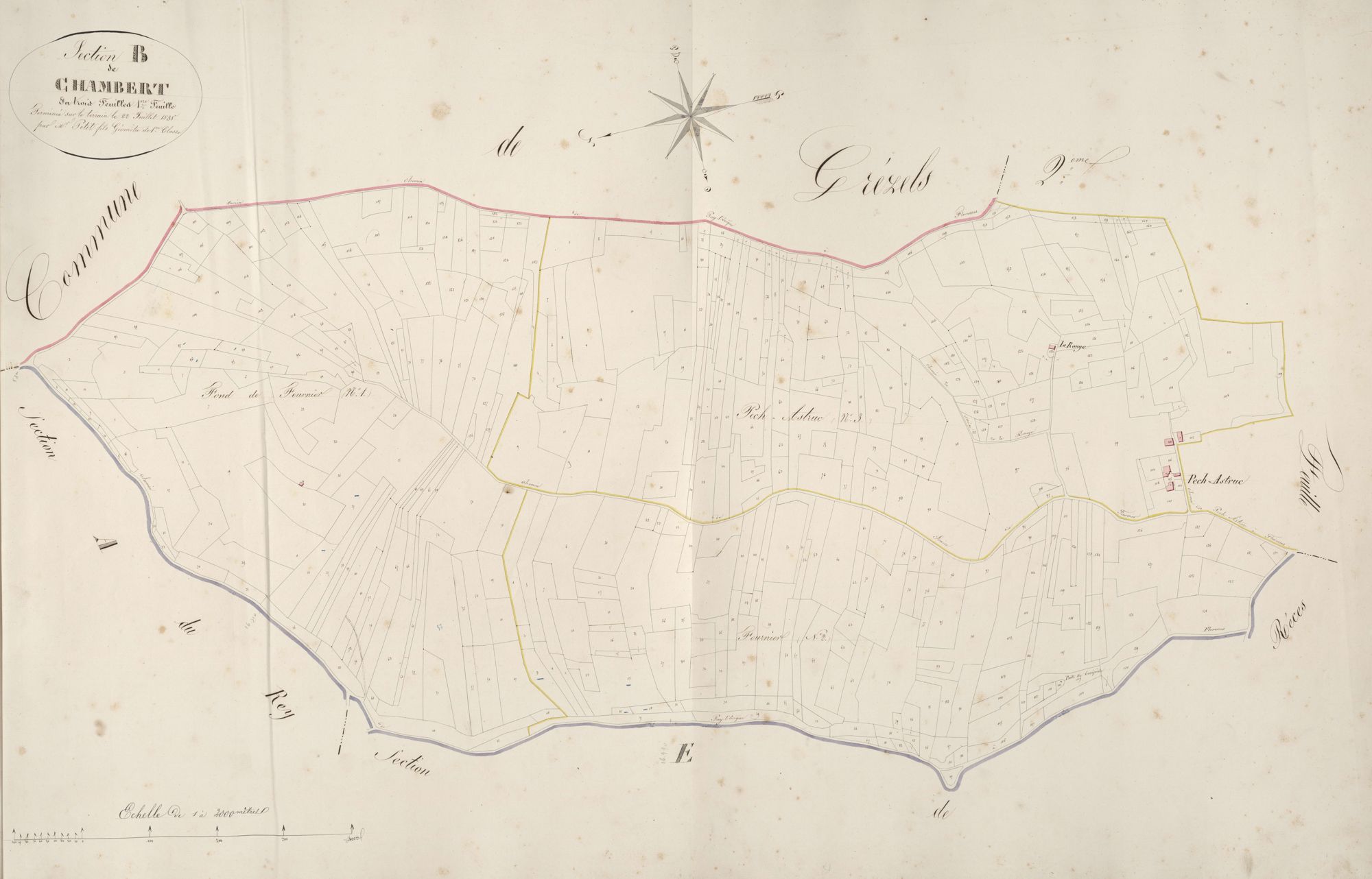 section B de Chambert, 1ère feuille