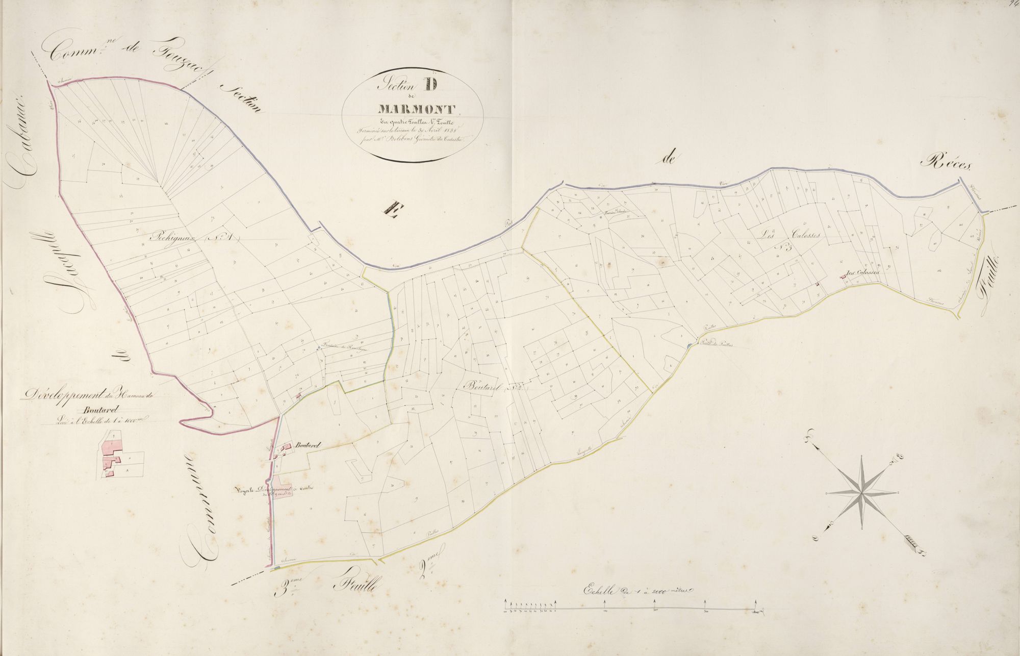 section D de Marmont, 1ère feuille