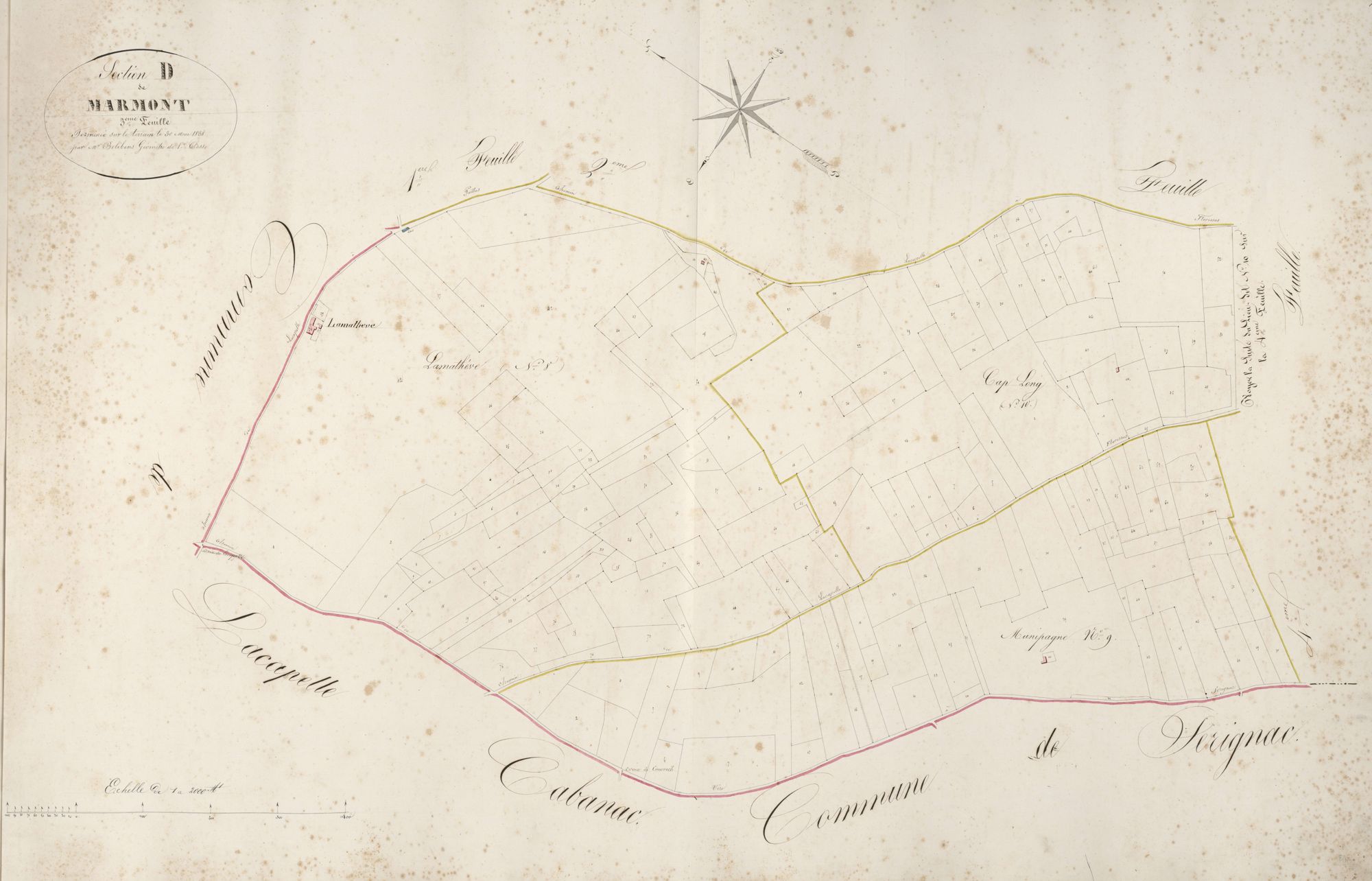section D de Marmont, 3ème feuille