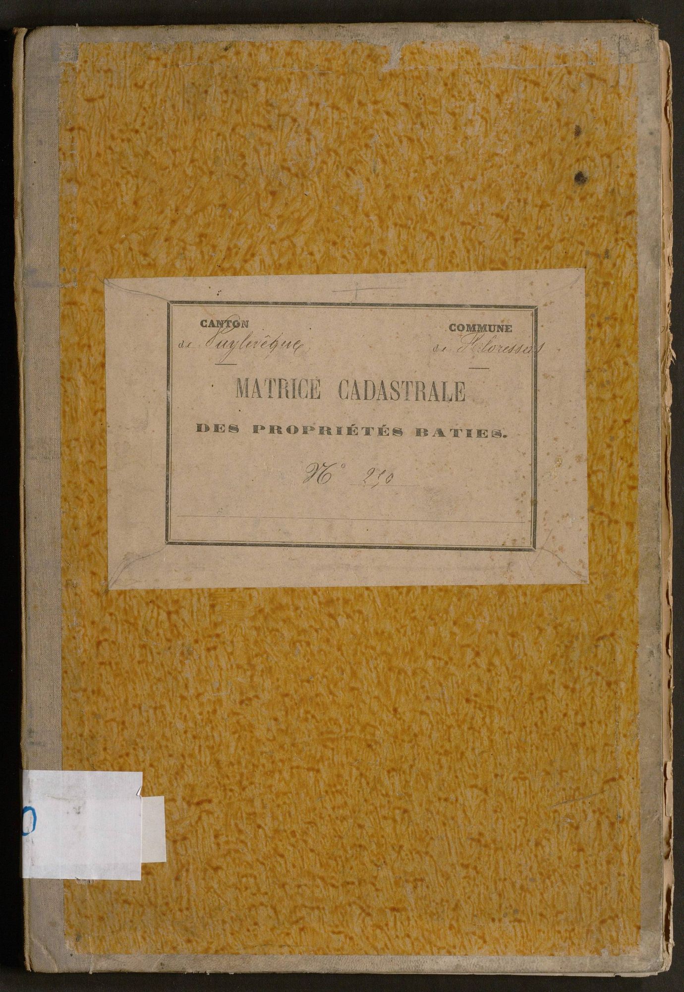 Cases 1-172. Augmentations et diminutions (1881-1891)