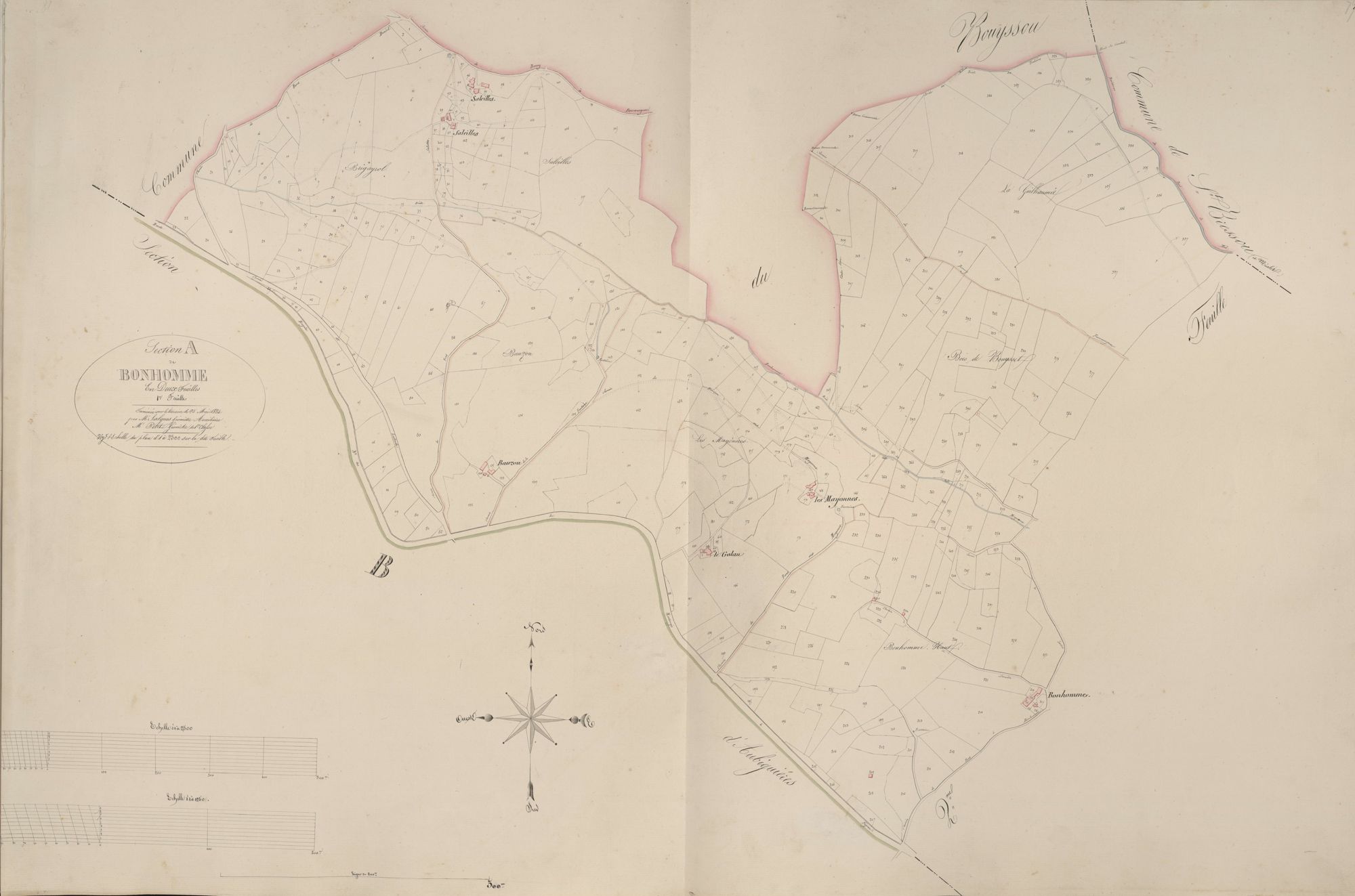 section A de Bonhomme, 1ère feuille