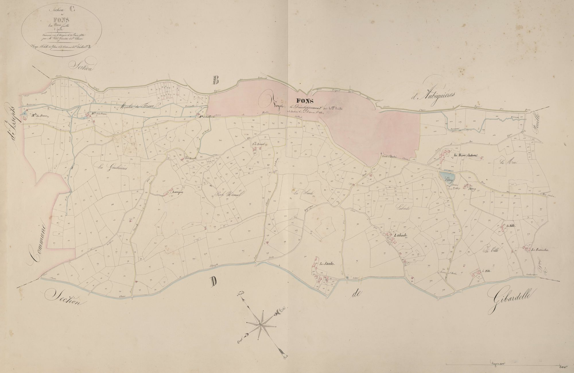 section C de Fons, 1ère feuille
