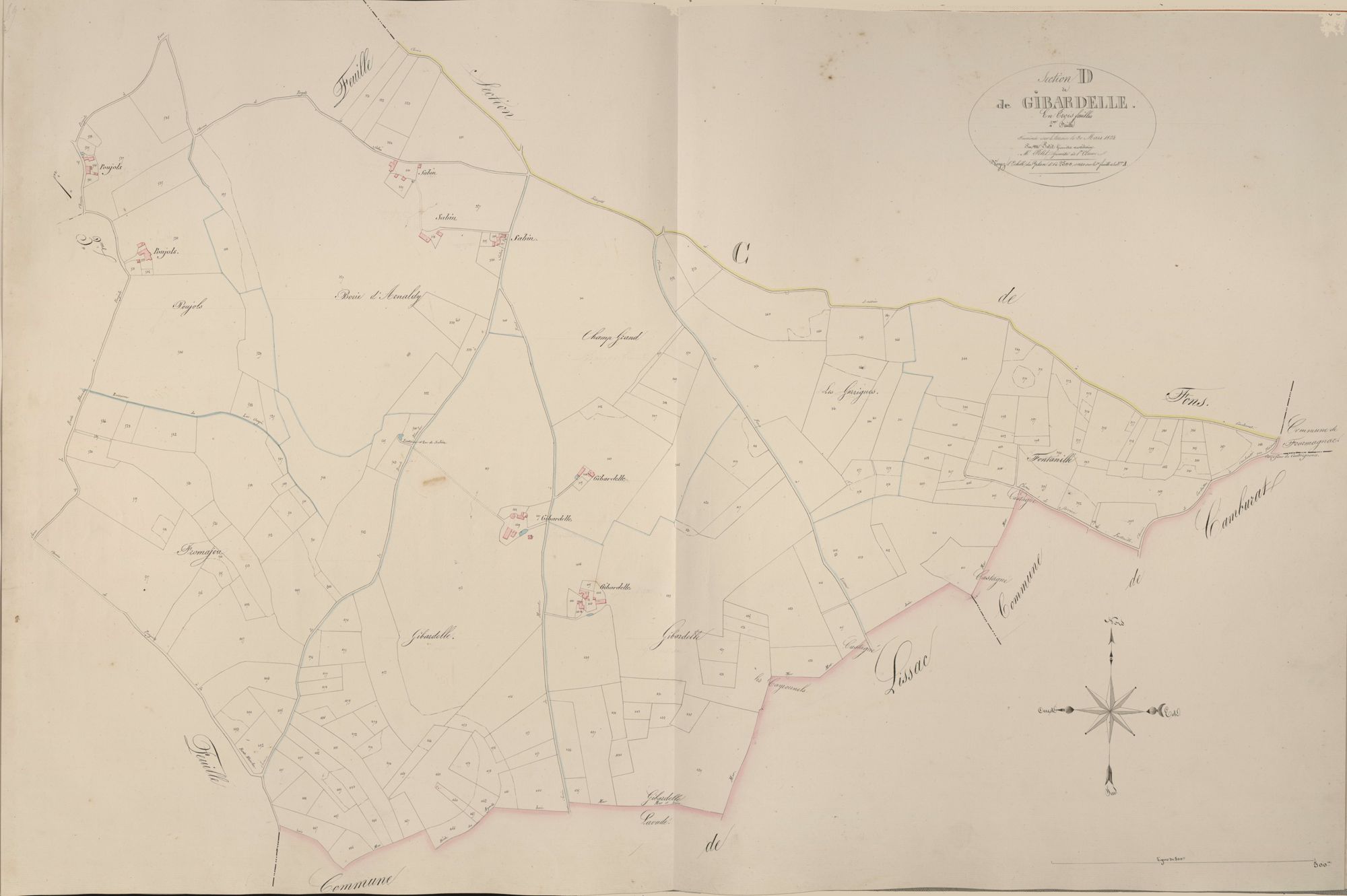 section D de Gibardelle, 2ème feuille