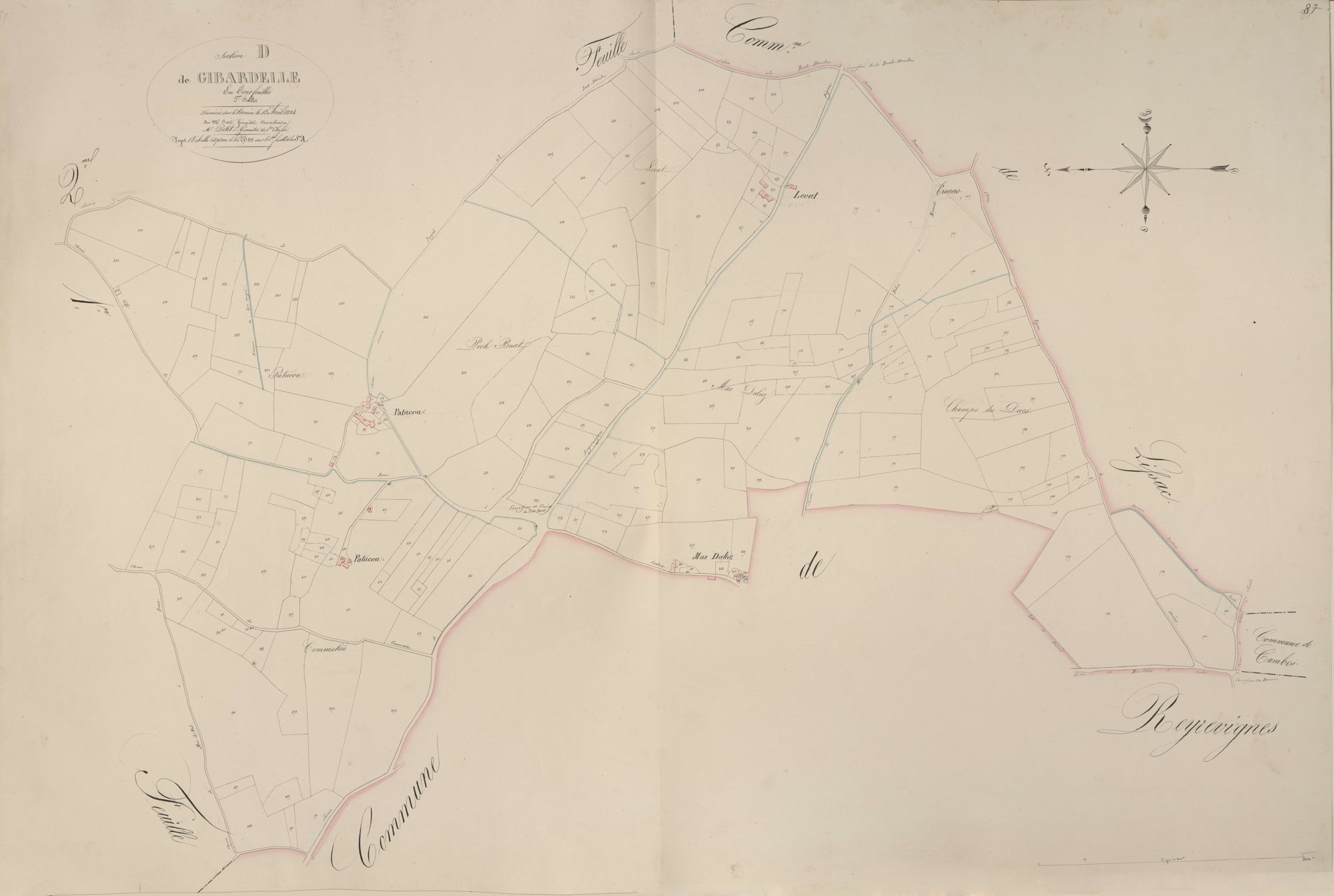 section D de Gibardelle, 3ème feuille