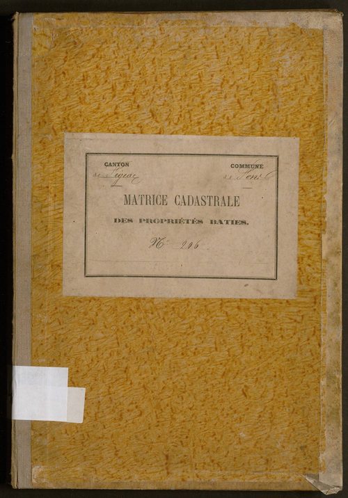 Cases 1-343. Augmentations et diminutions (1880-1891)