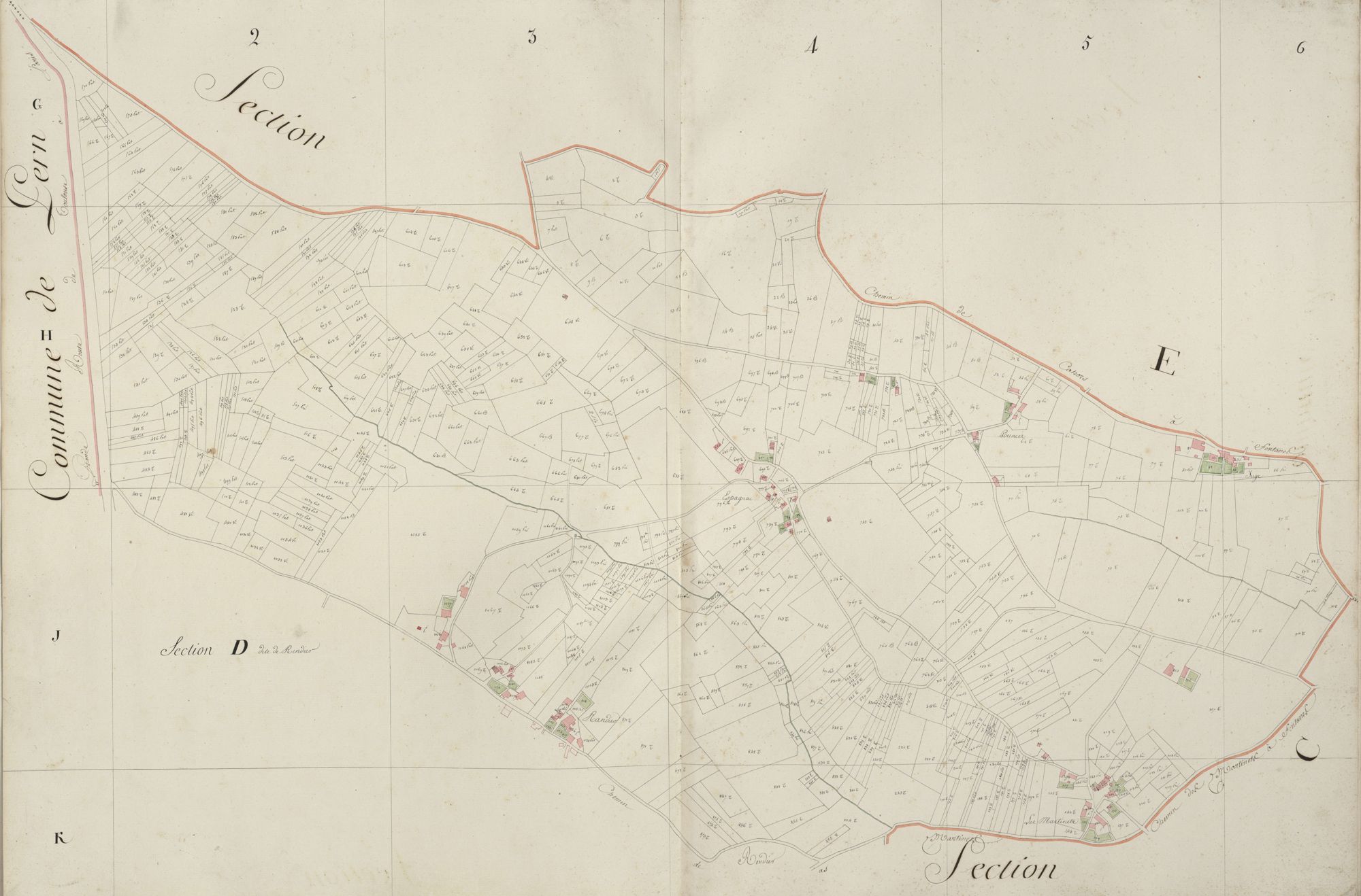 section D de Rendier, 1ère feuille
