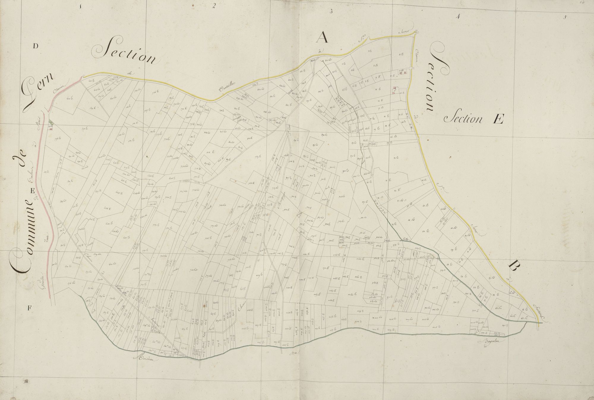 section E, 1ère feuille