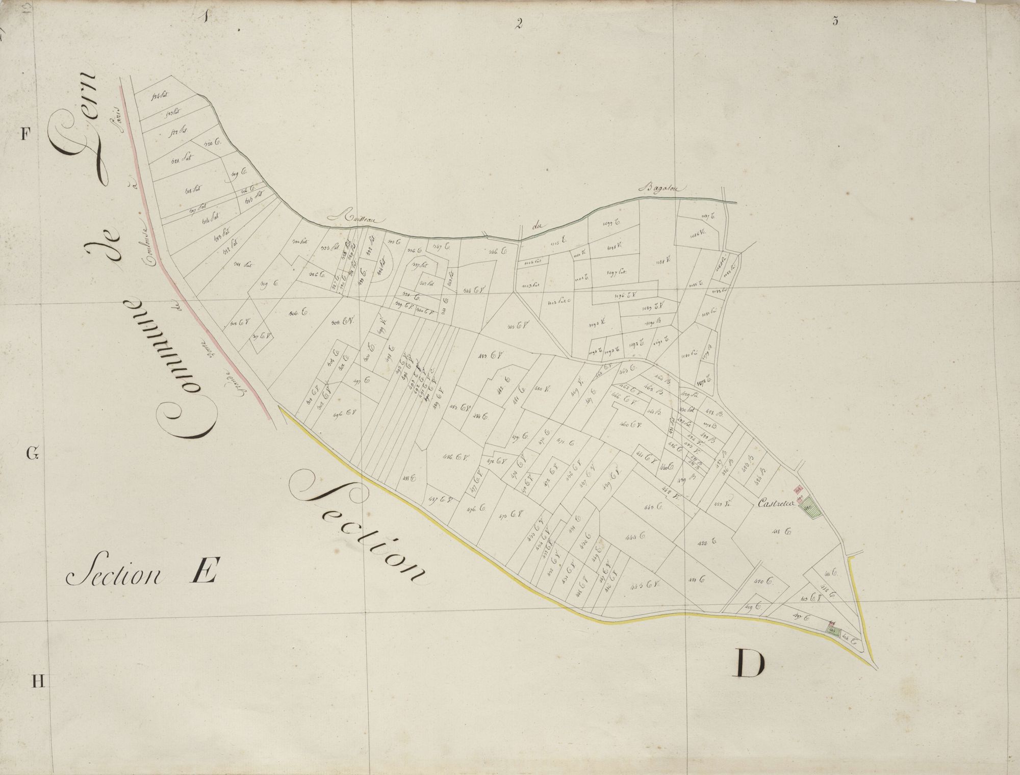 section E, 3ème feuille