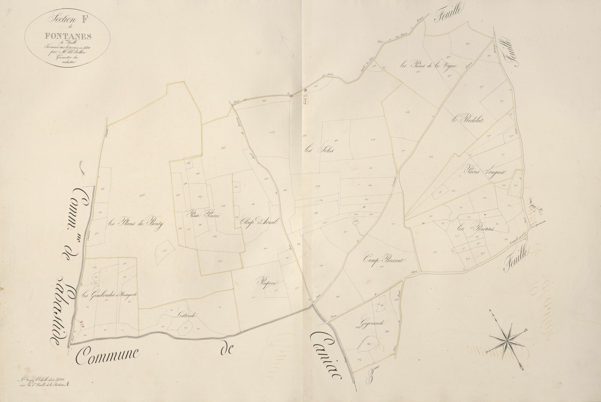 section F de Fontanes, 4ème feuille