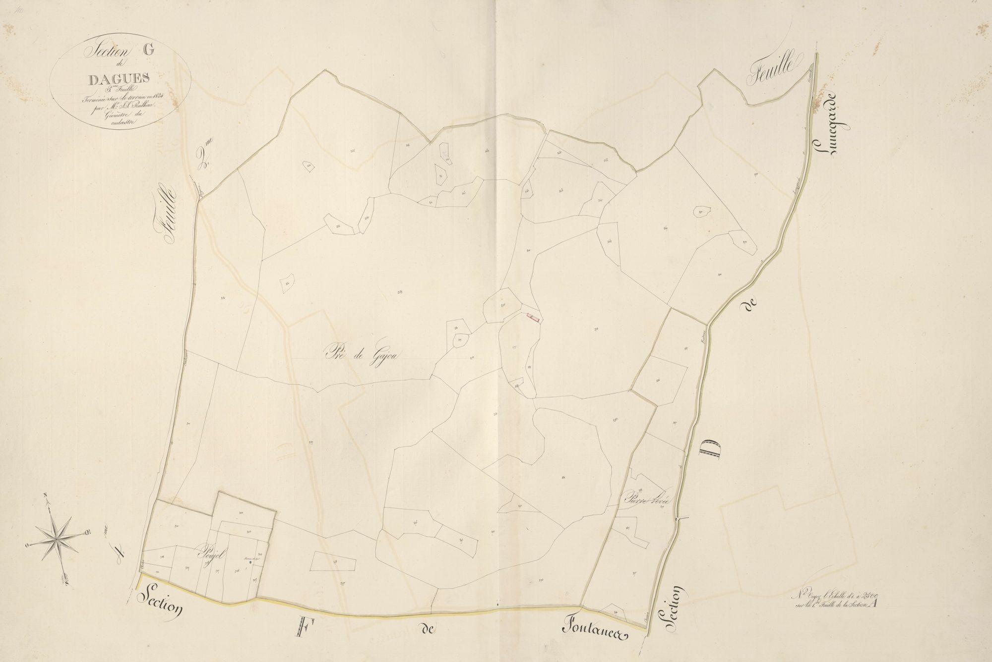 section G de Dagues, 3ème feuille