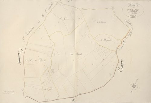 section F de Fontanes, 3ème feuille, 1ère subdivision