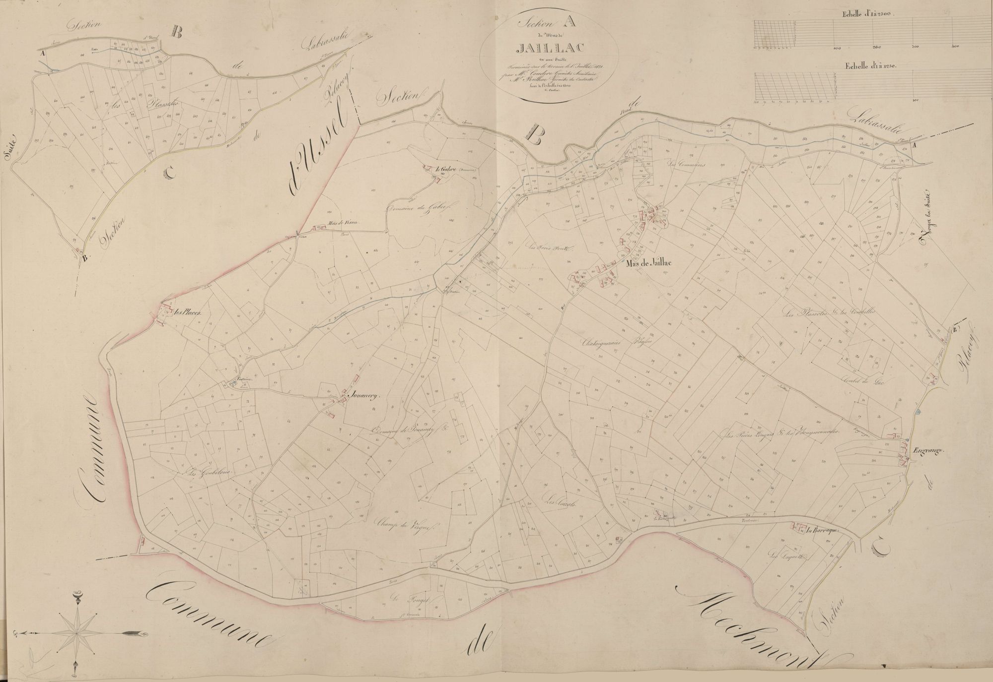 section A du Mas de Jaillac, 1ère feuille