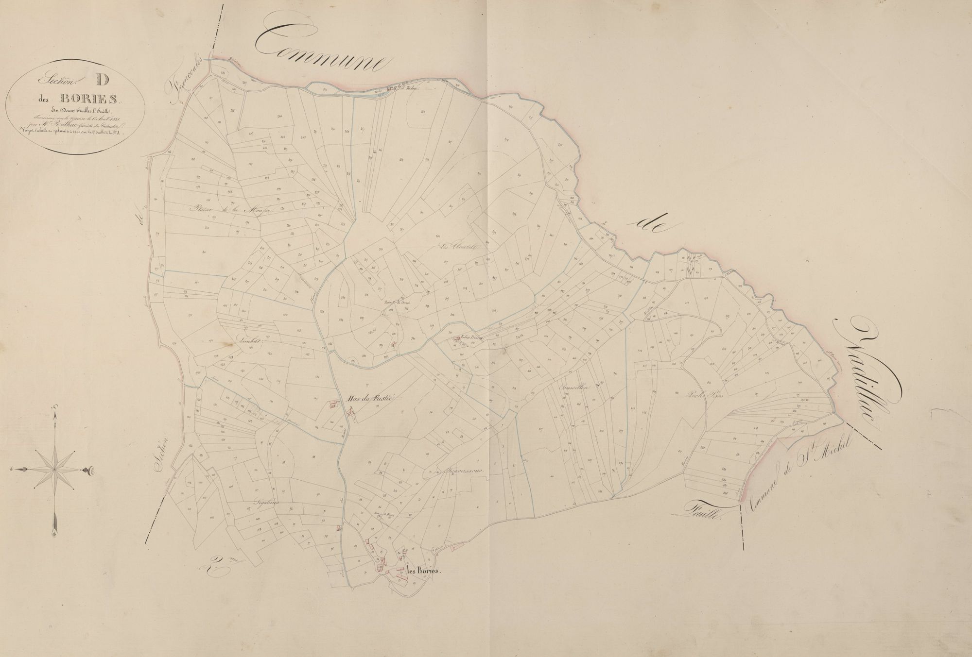 section D des Bories, 1ère feuille