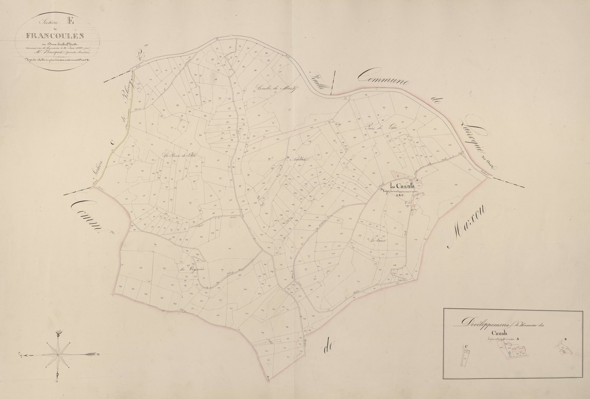 section E de Francoulès, 2ème feuille