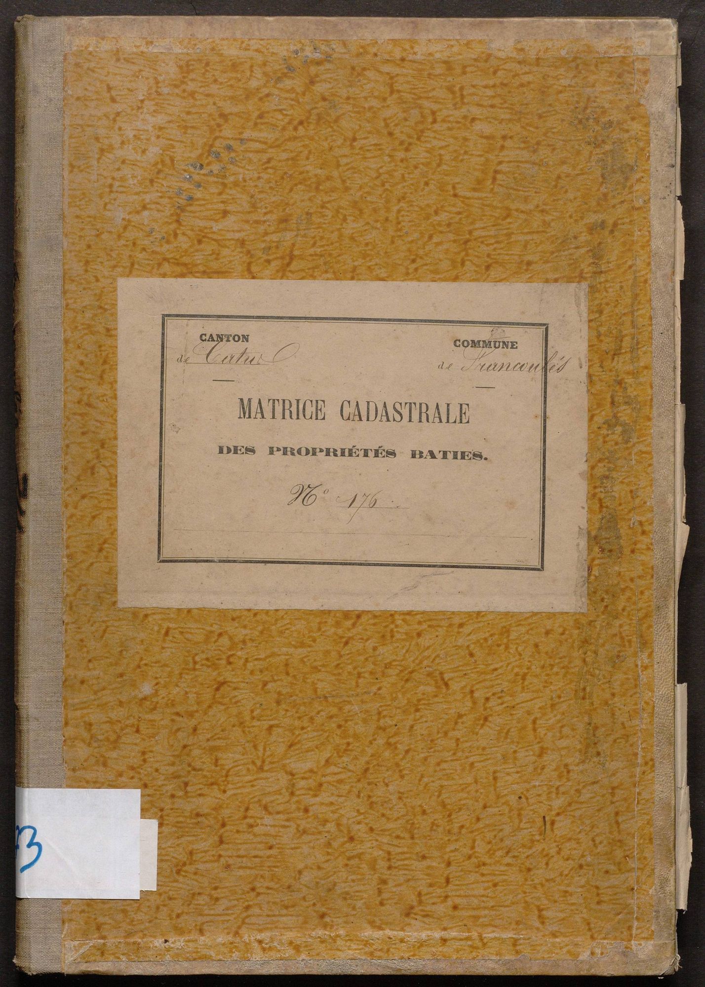 Cases 1-193. Augmentations et diminutions (1884-1891)