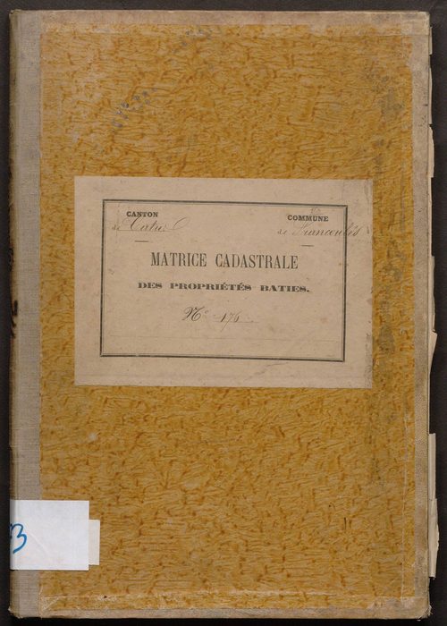 Cases 1-193. Augmentations et diminutions (1884-1891)