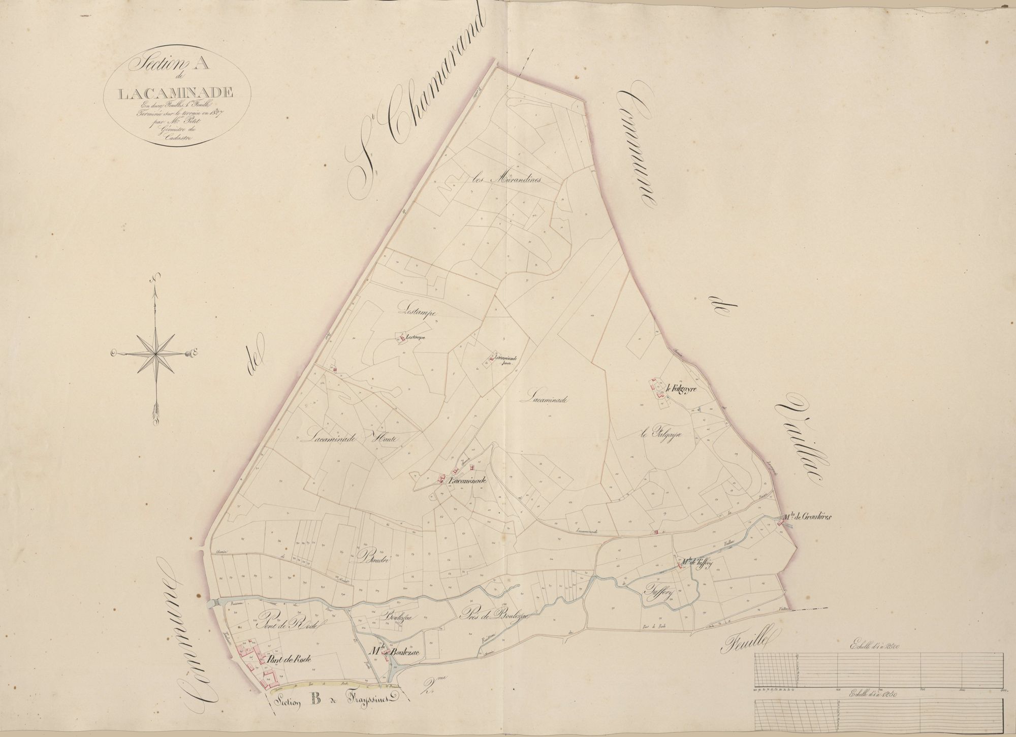 section A de Lacaminade, 1ère feuille