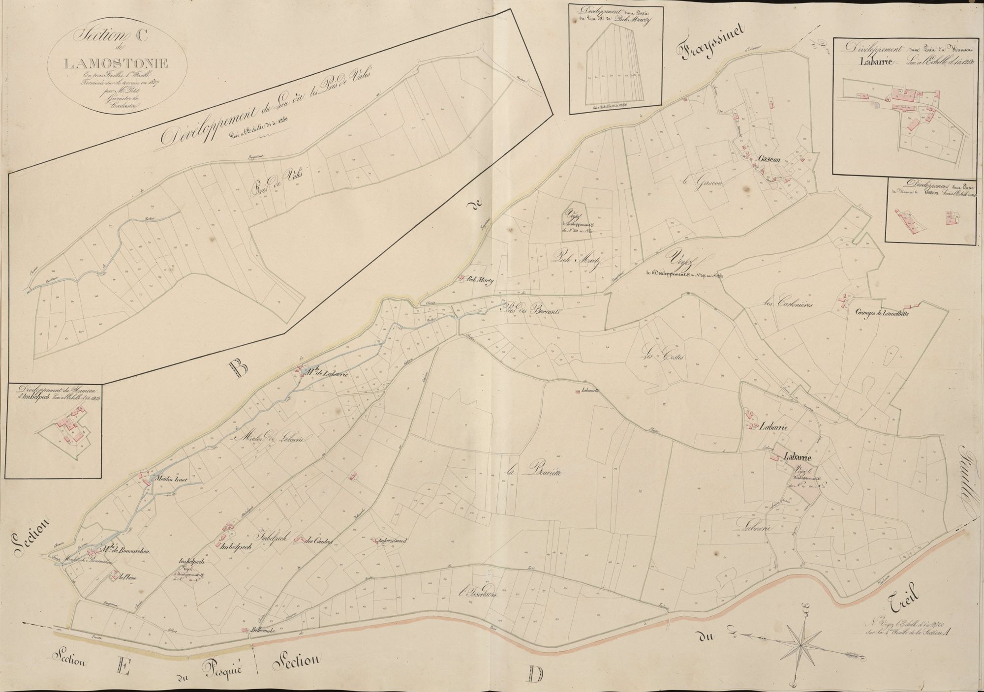 section C de Lamostonie, 1ère feuille