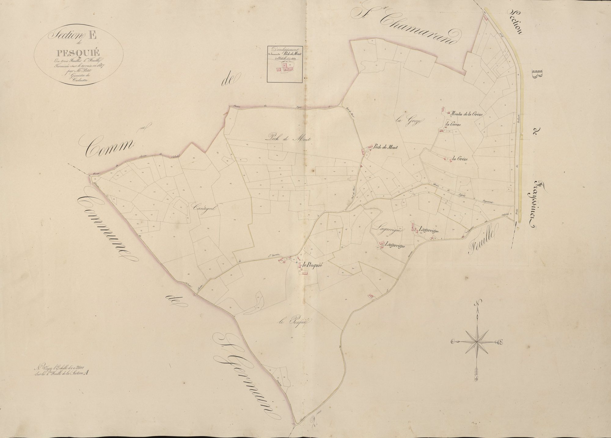 section E de Pesquié, 1ère feuille