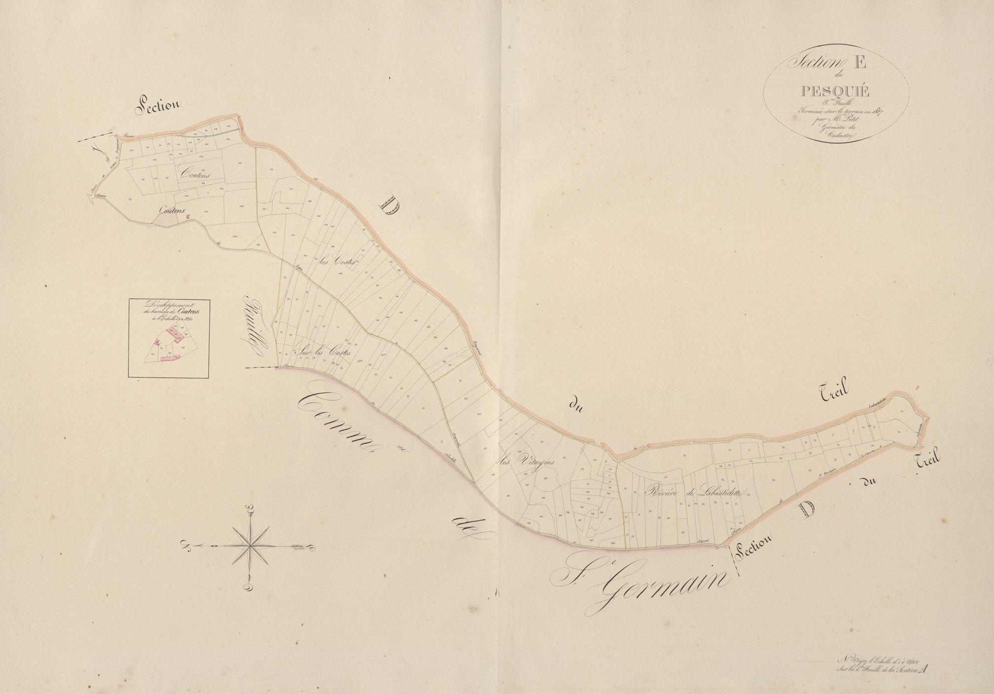 section E de Pesquié, 3ème feuille