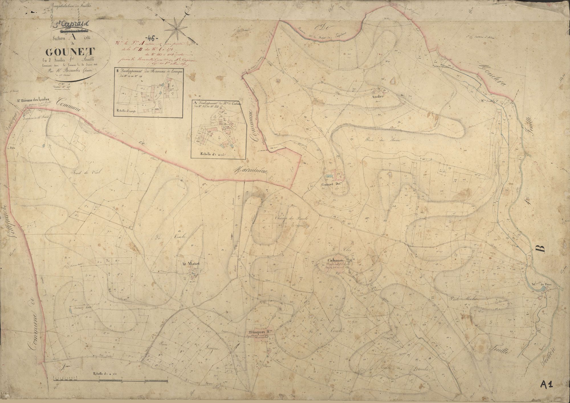 section A de Gounet, 1ère feuille