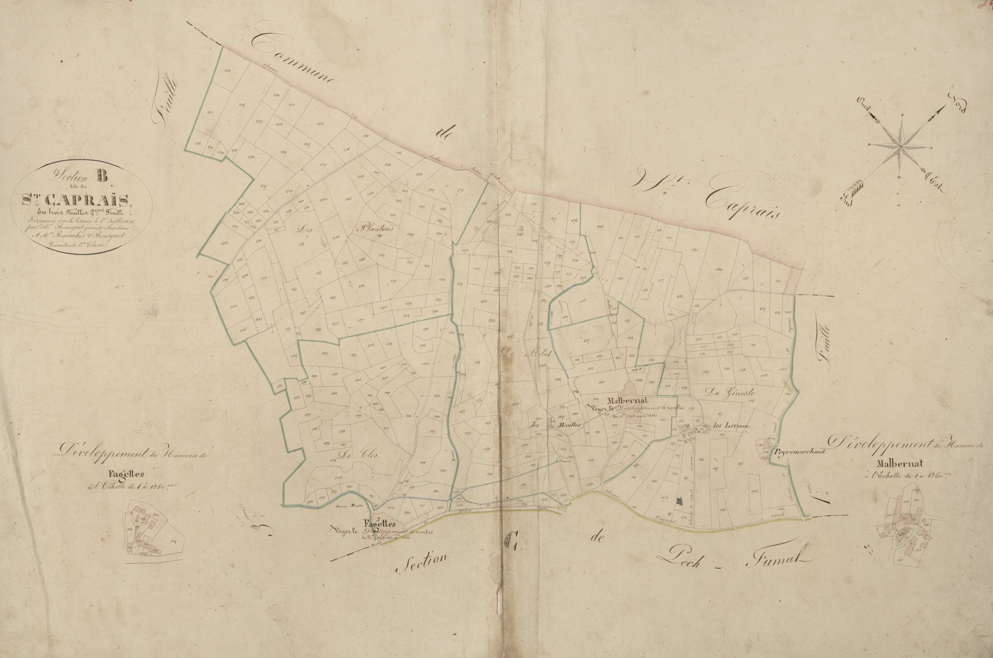 section B de Saint-Caprais, 2ème feuille