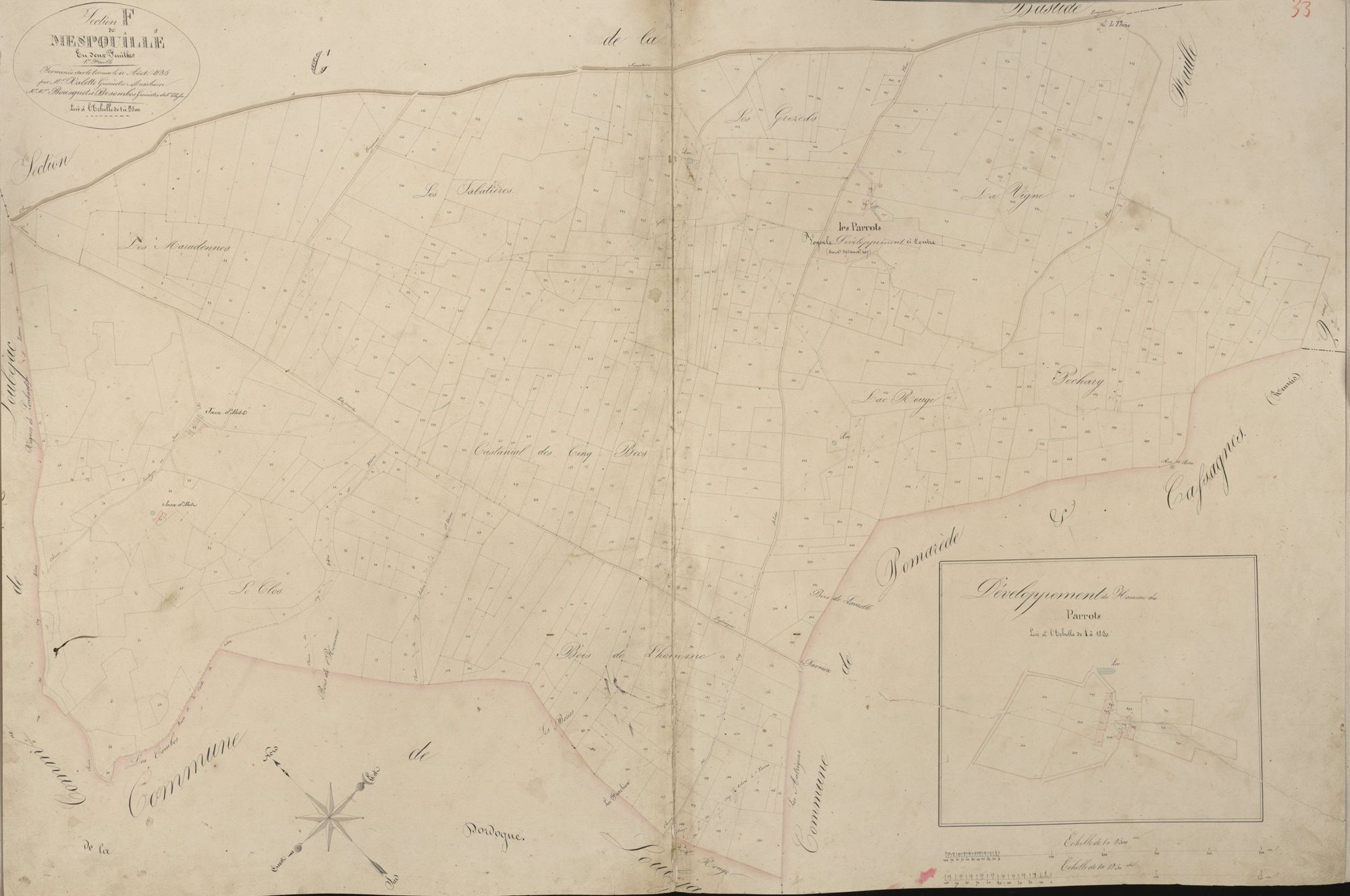 section F de Mespouillé, 1ère feuille