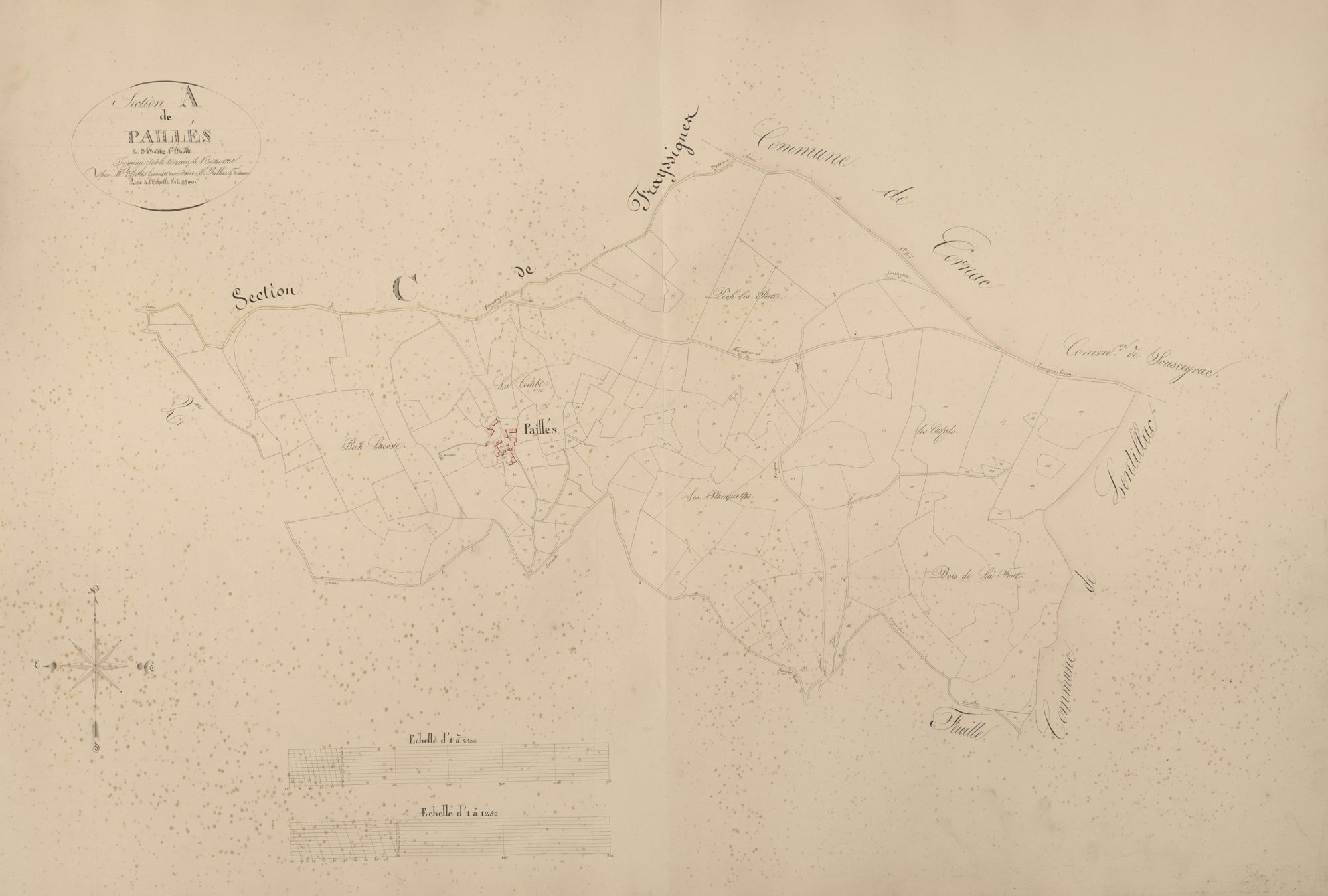 section A de Paillés, 1ère feuille