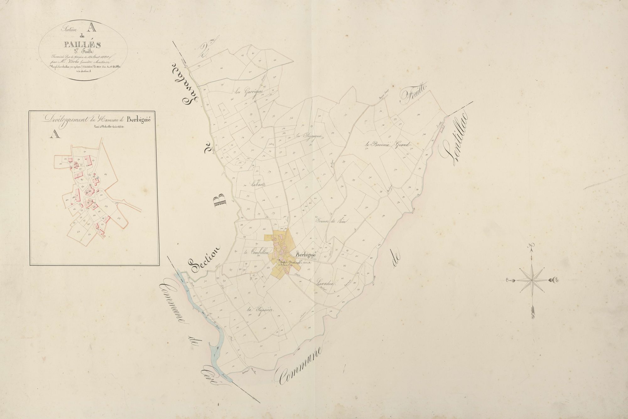 section A de Paillés, 3ème feuille