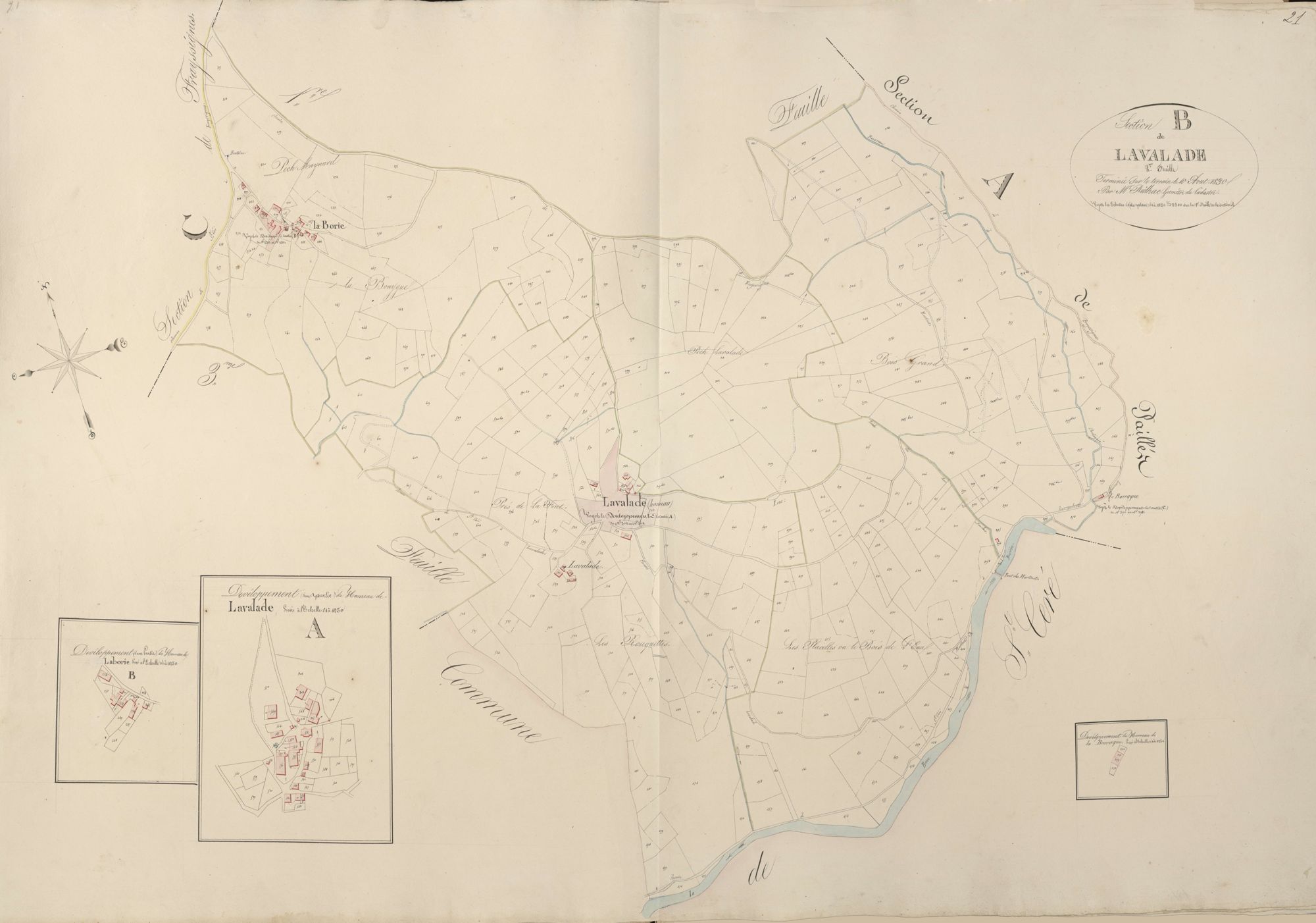 section B de Lavalade, 2ème feuille