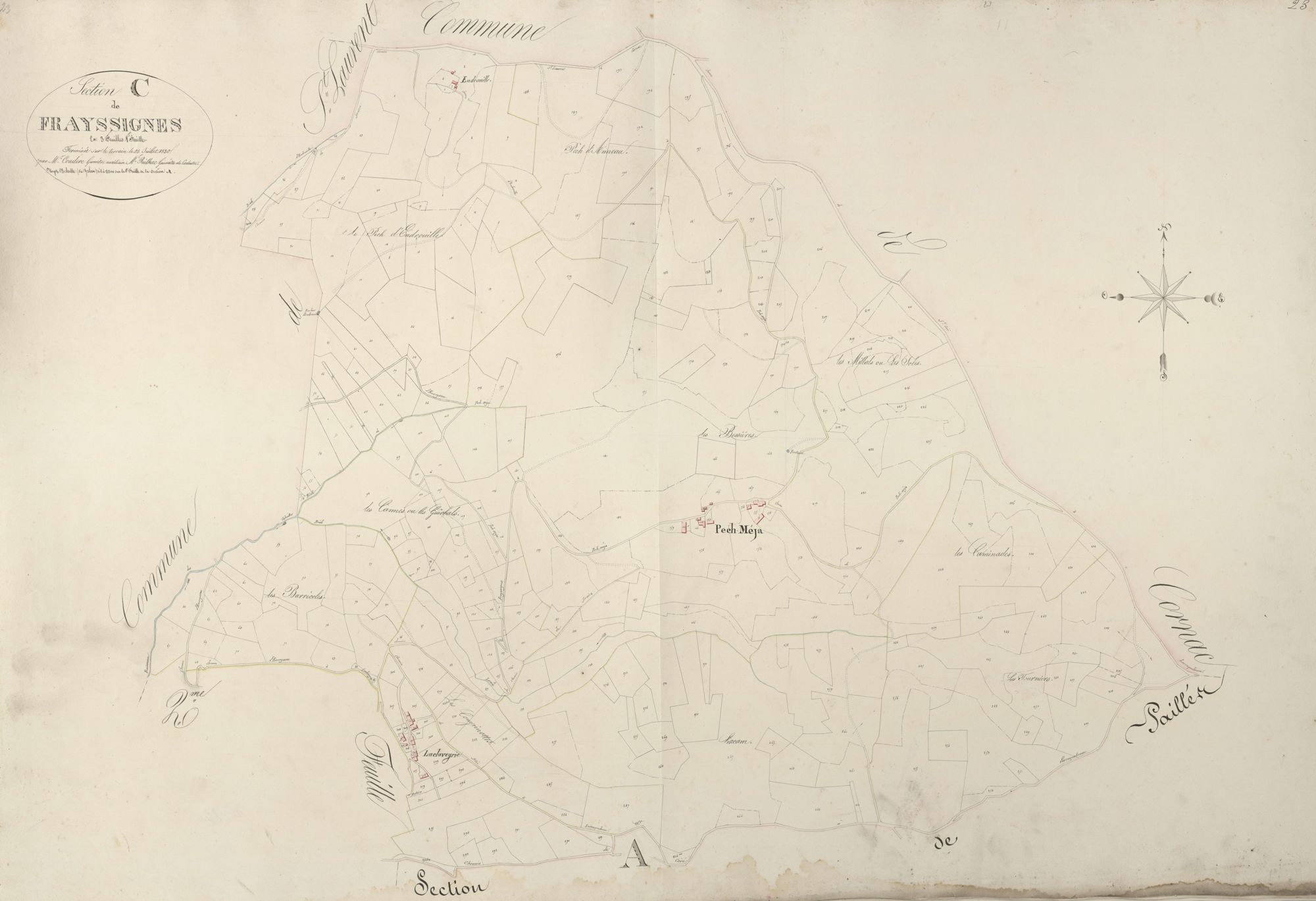 section C de Frayssinhes, 1ère feuille