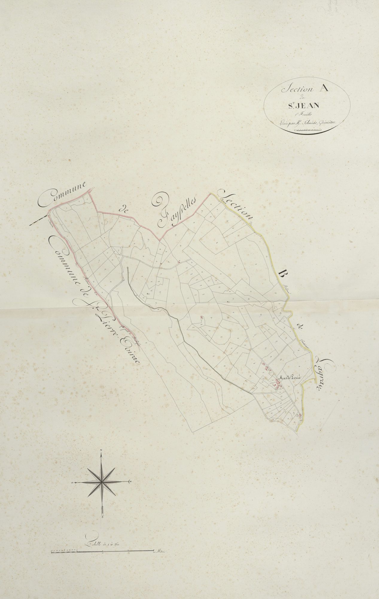 section A de Saint-Jean, 1ère feuille