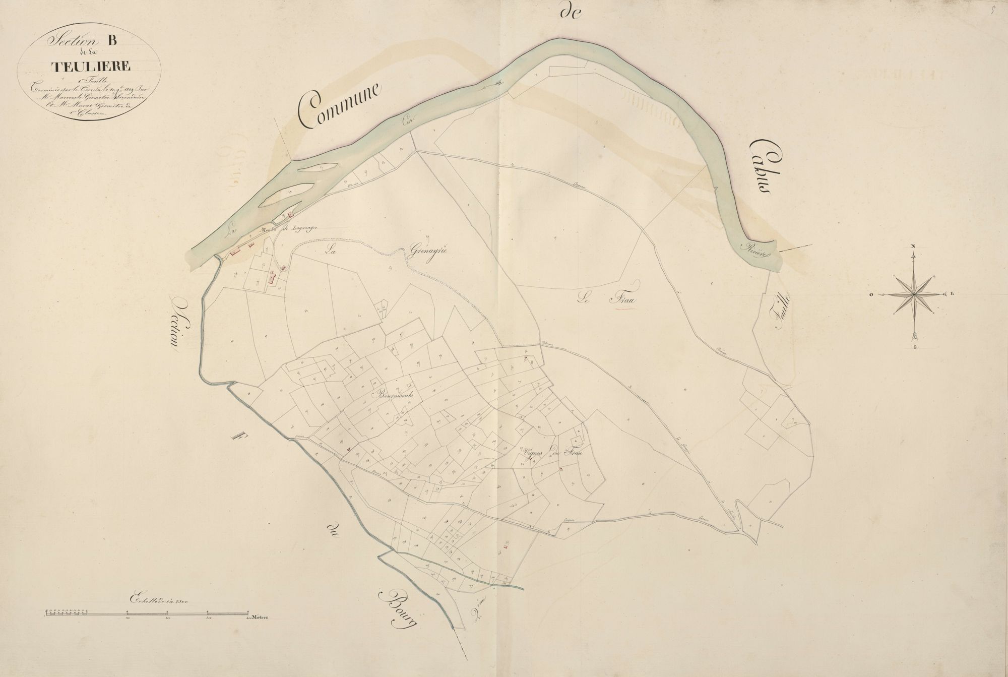 section B de la Teulière, 1ère feuille