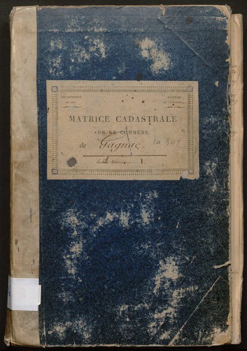 Folios 1-342. Augmentations et diminutions  (1852-1914)