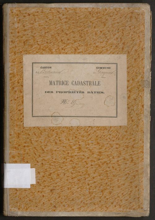 Cases 1-498. Augmentations et diminutions (1880-1891)