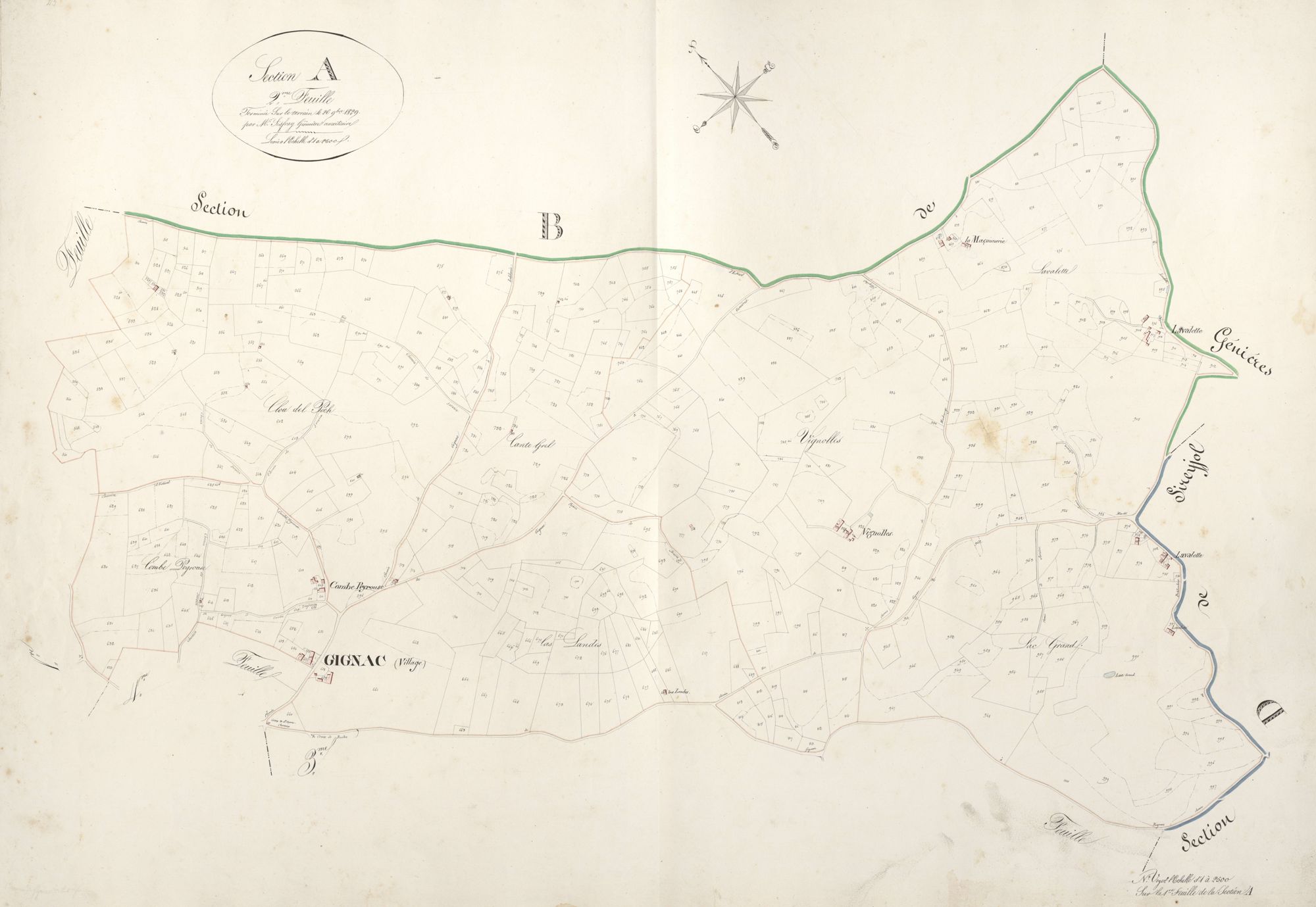 section A de Gignac, 2ème feuille