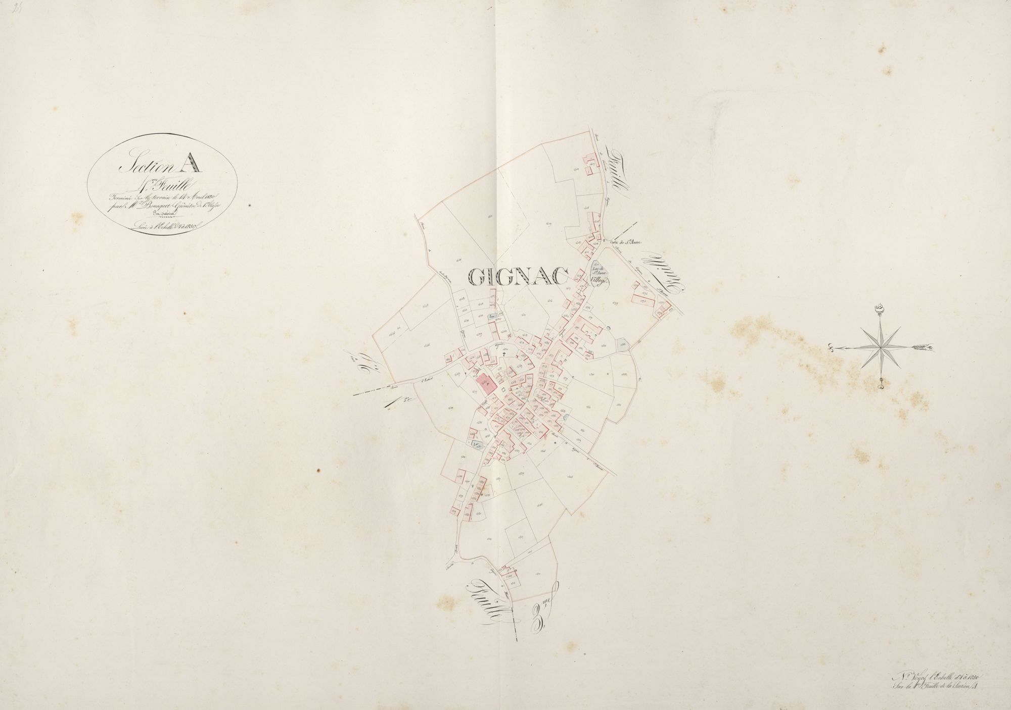 section A de Gignac, 4ème feuille