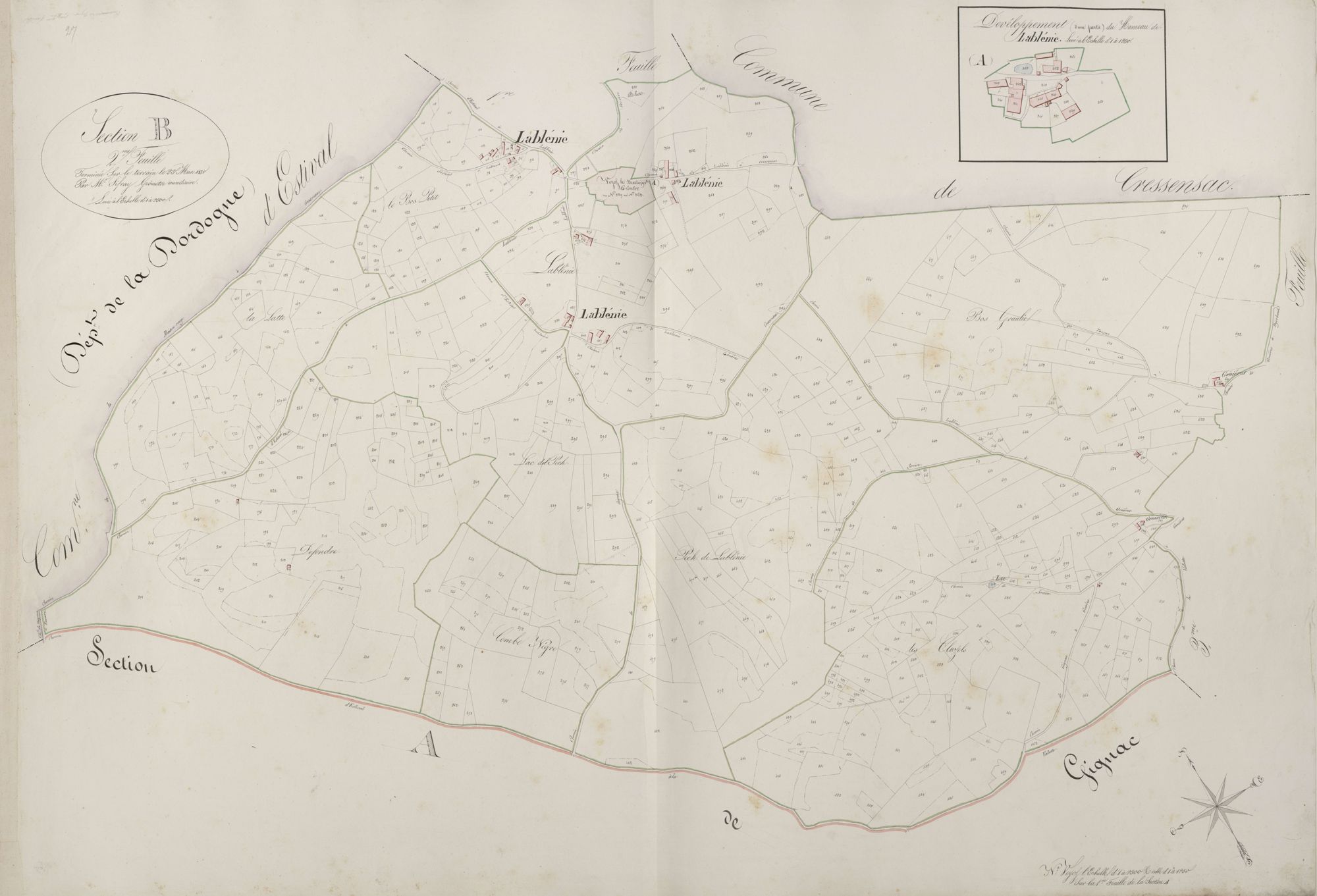 section B des Géniéres, 2ème feuille