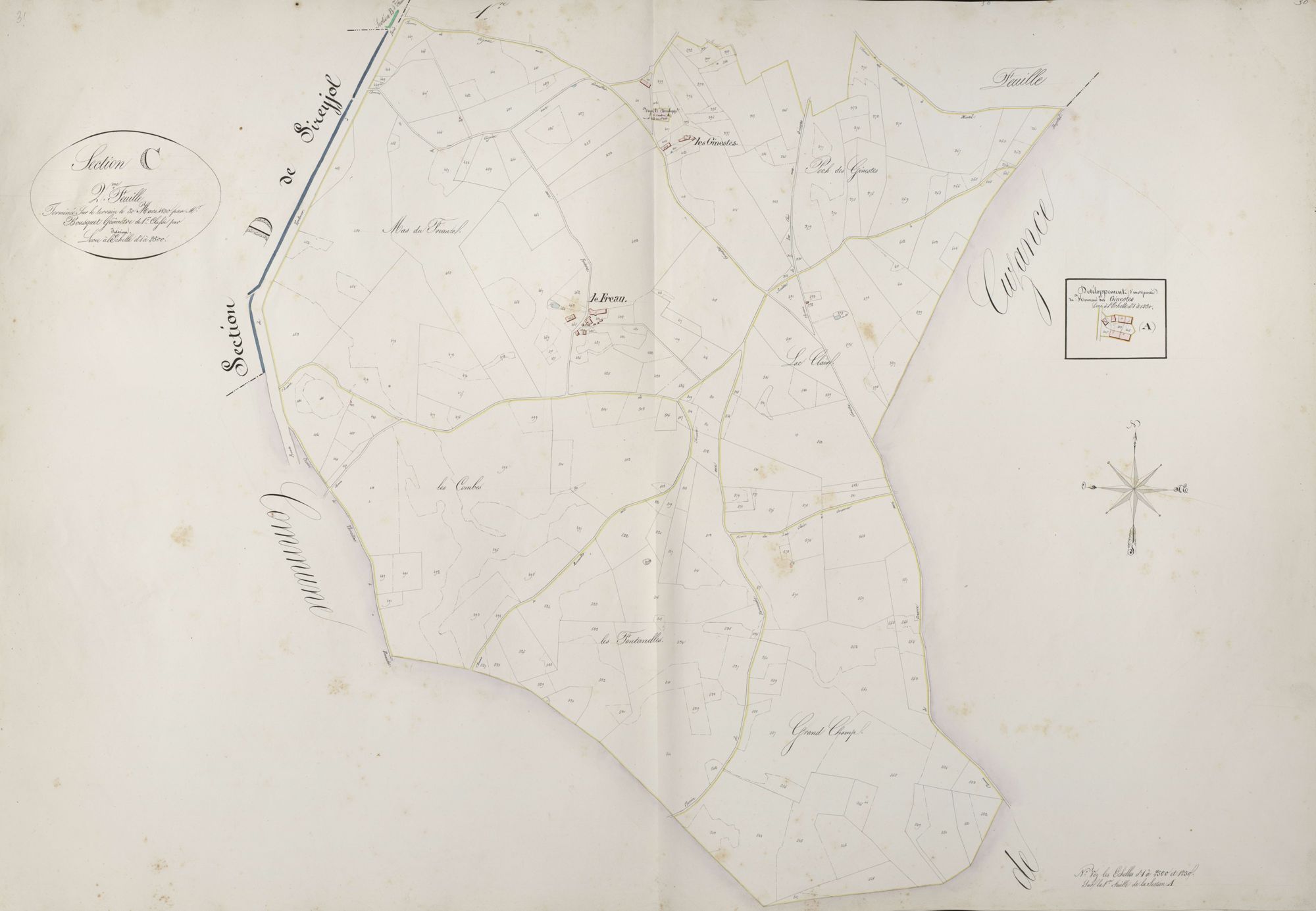 section C des Ginestes, 2ème feuille