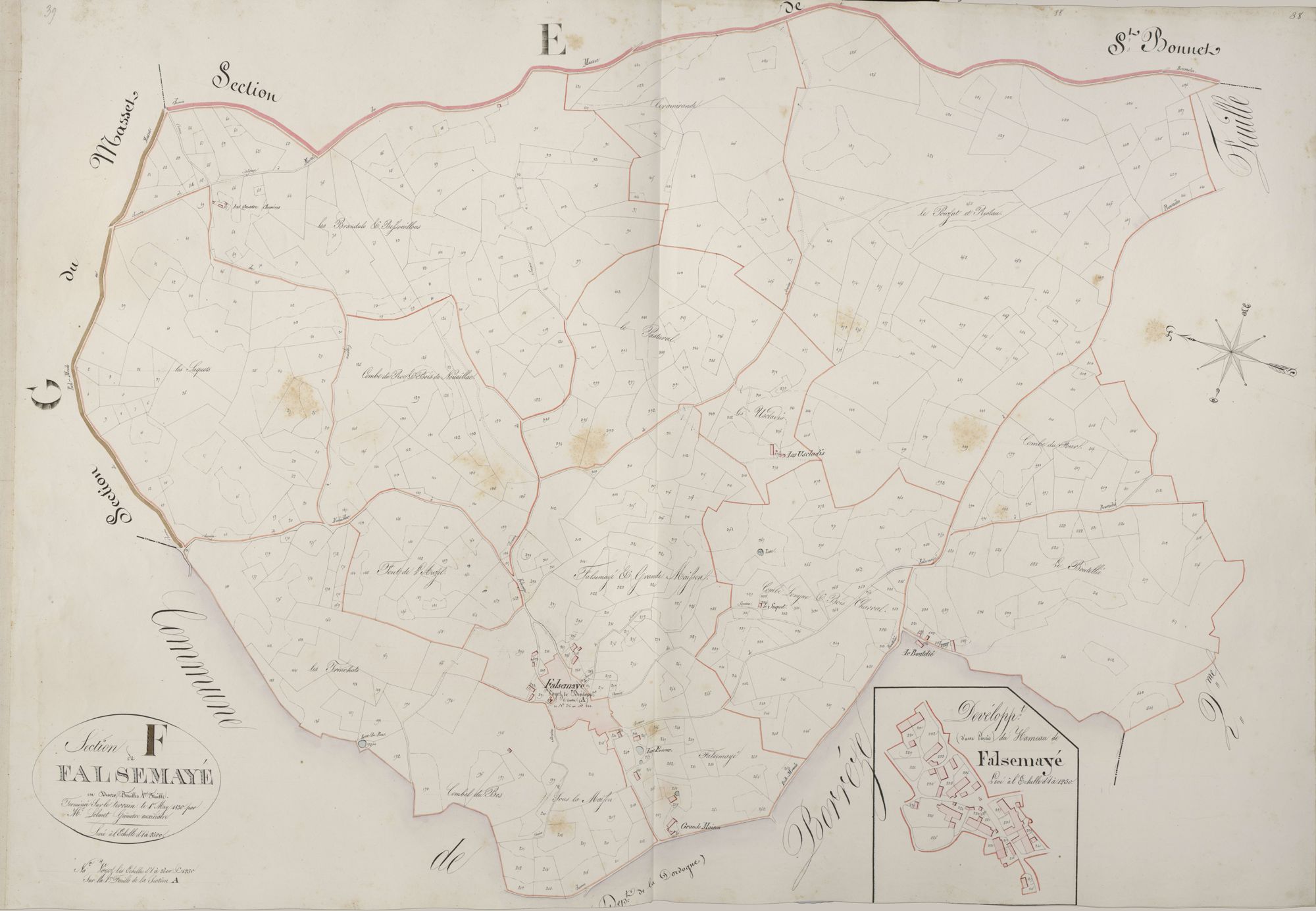 section F de Falsemayé, 1ère feuille