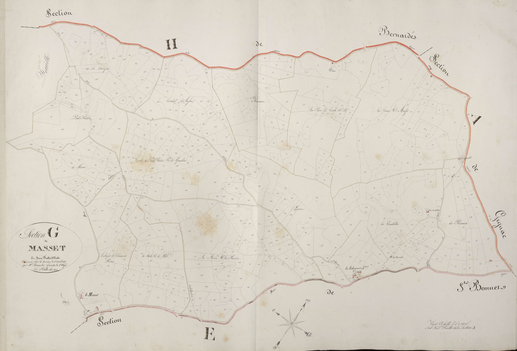 section G de Masset, 1ère feuille