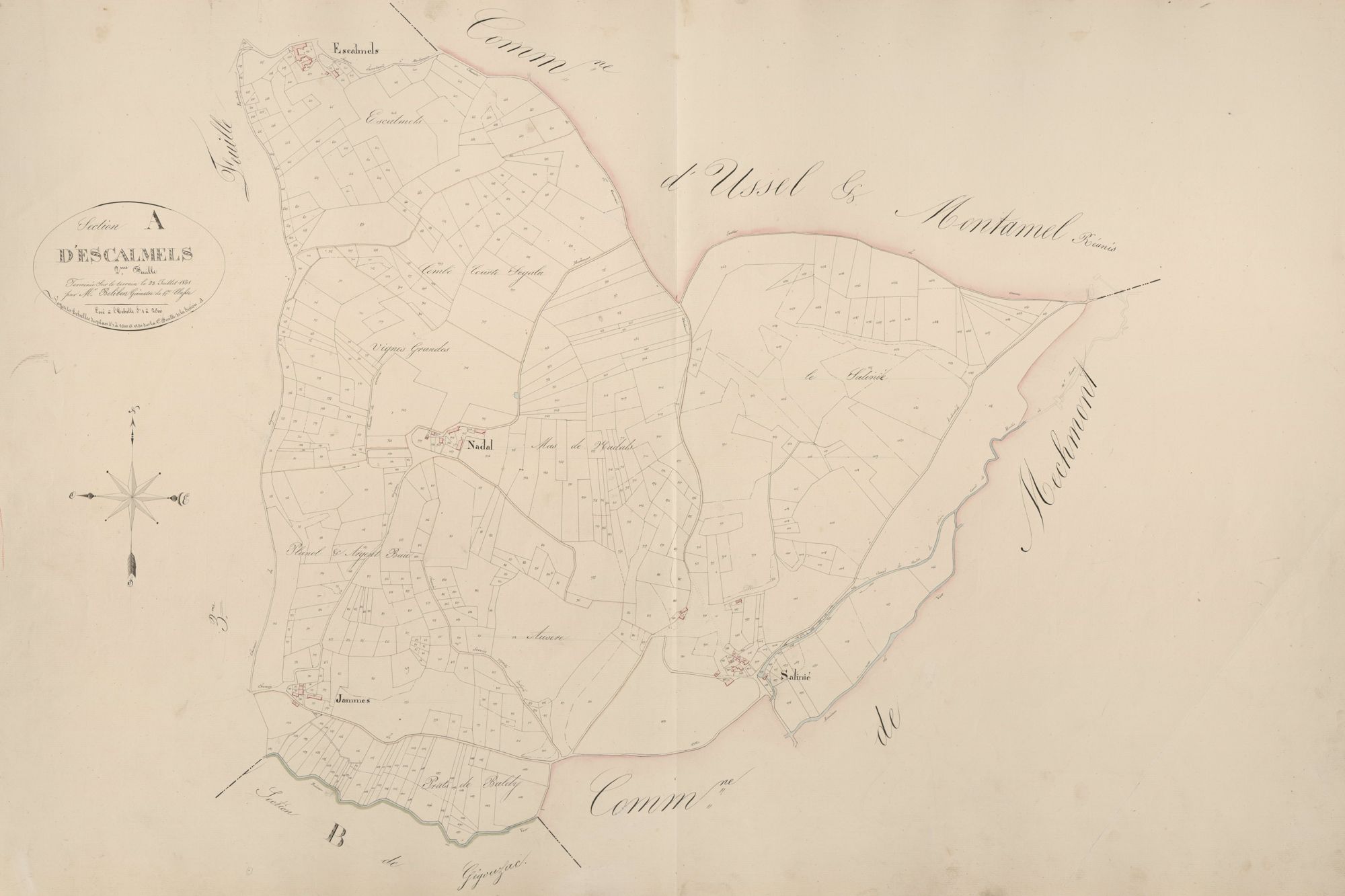 section A d'Escalmels, 2ème feuille