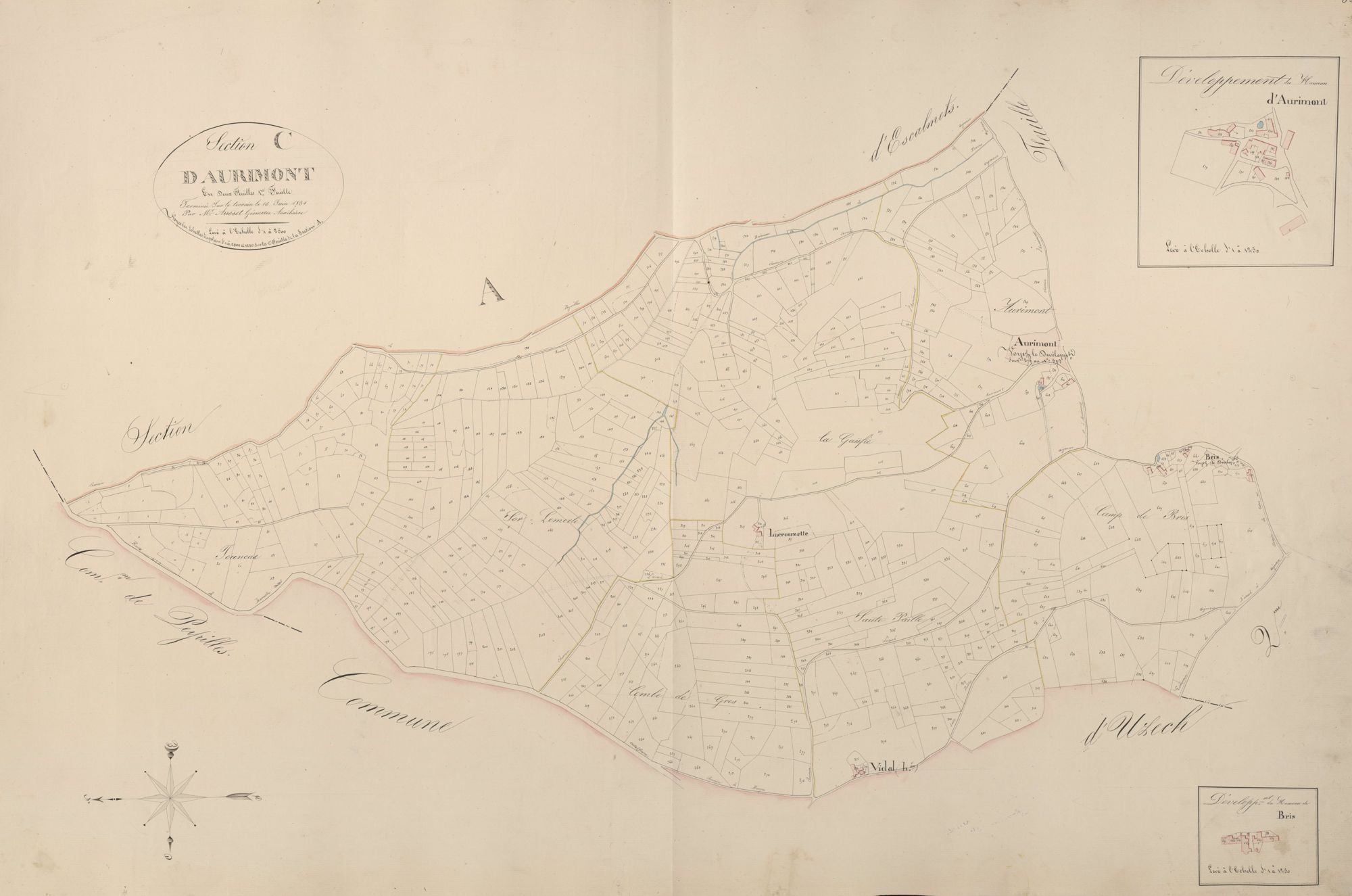 section C d'Aurimont, 1ère feuille