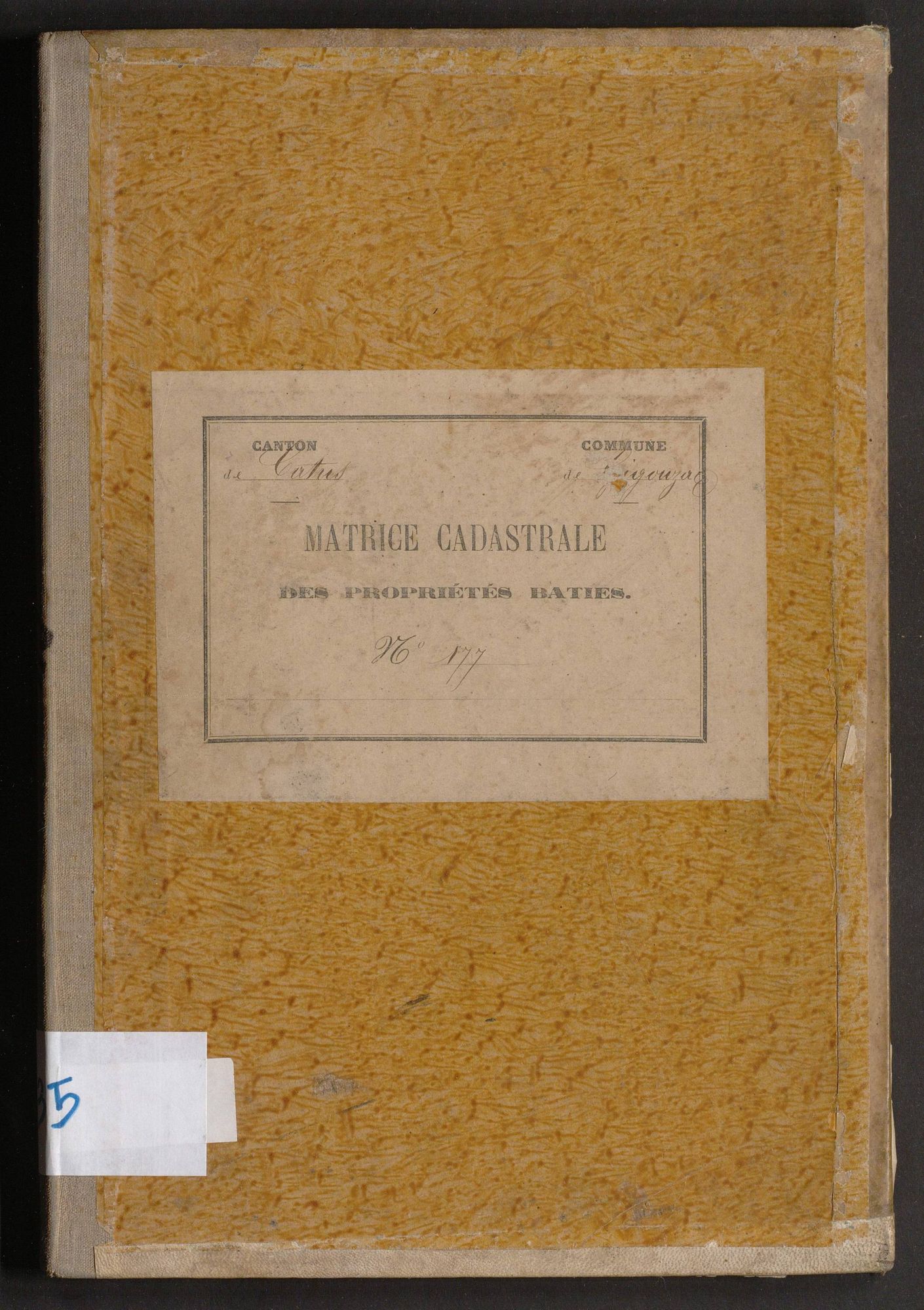 Cases 1-179. Augmentations et diminutions (1880-1891)