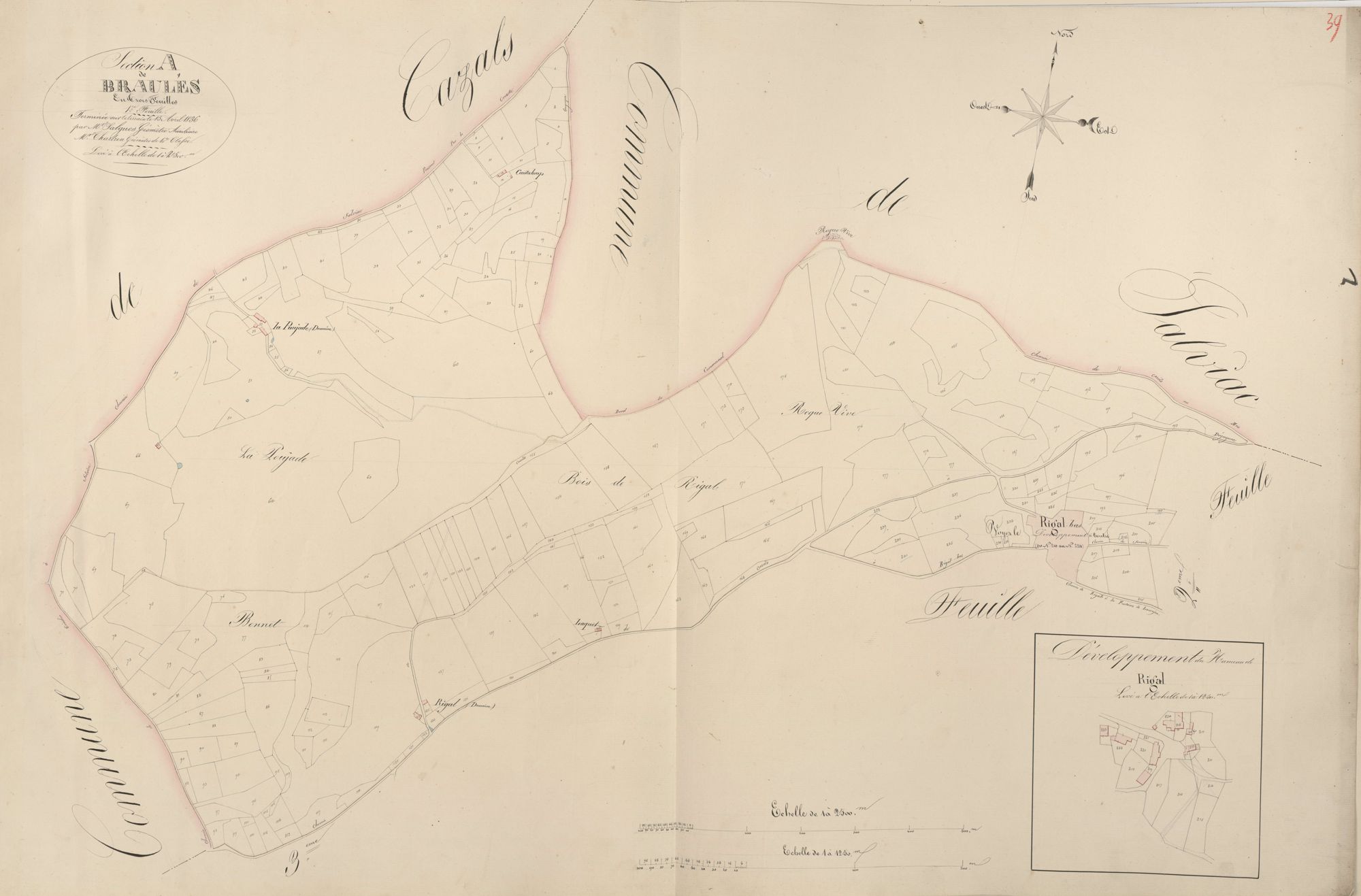 section A de Braulés, 1ère feuille