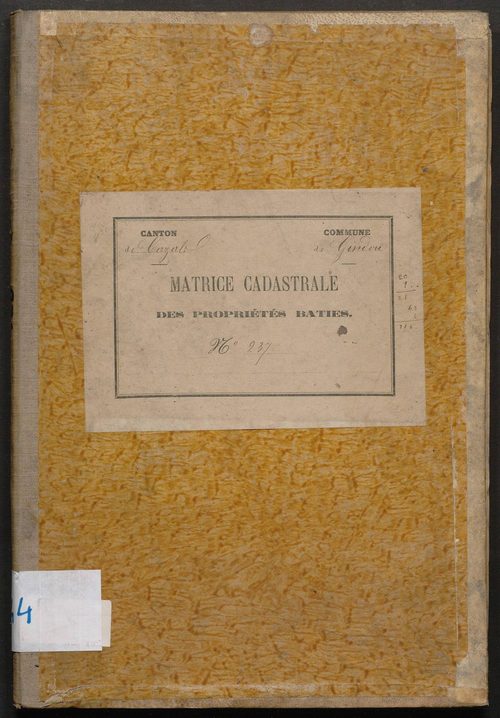 Cases 1-216. Augmentations et diminutions (1880-1891)