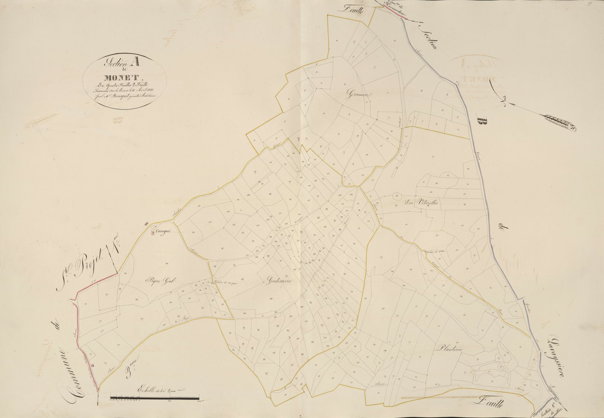 section A de Monet, 2ème feuille