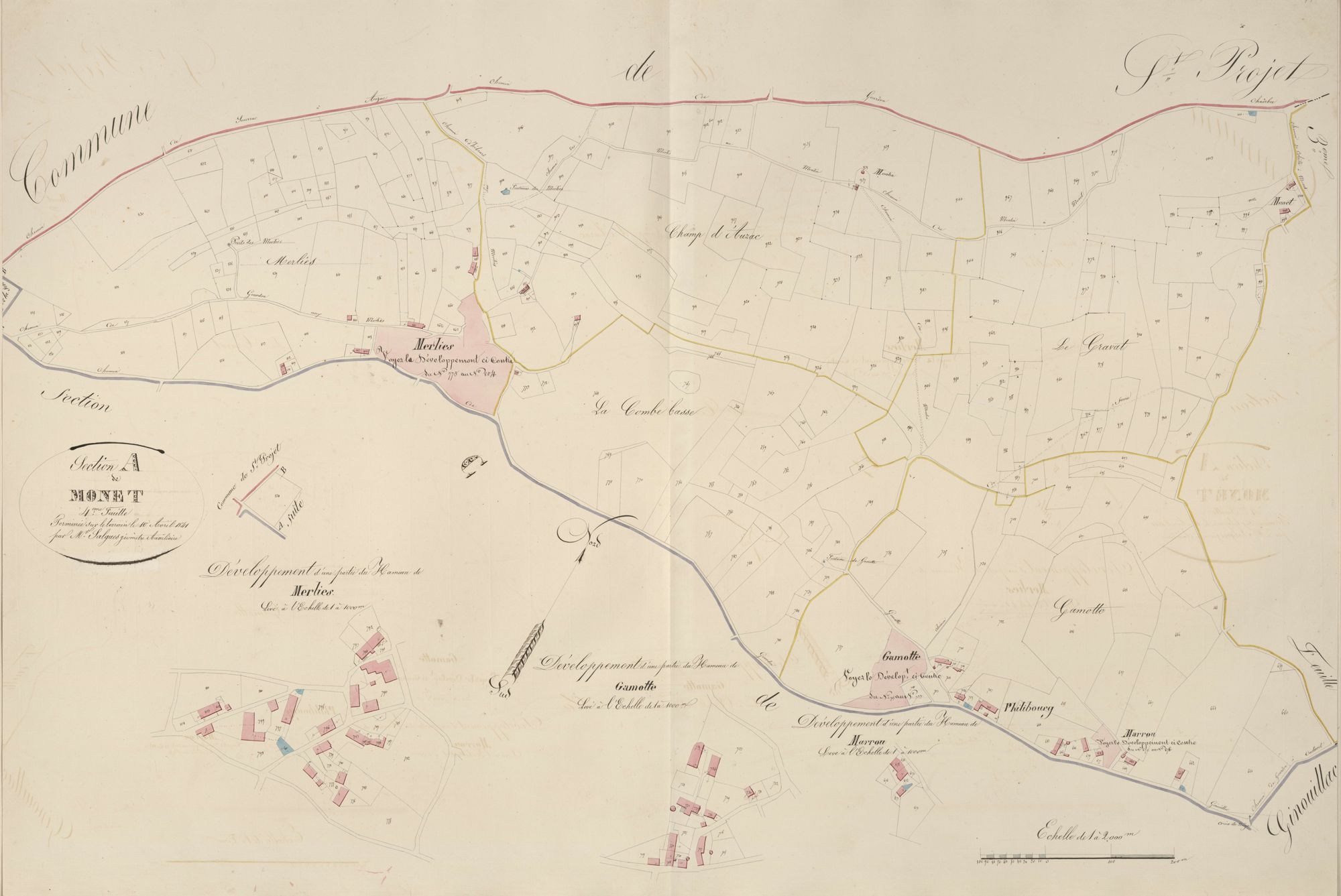 section A de Monet, 4ème feuille