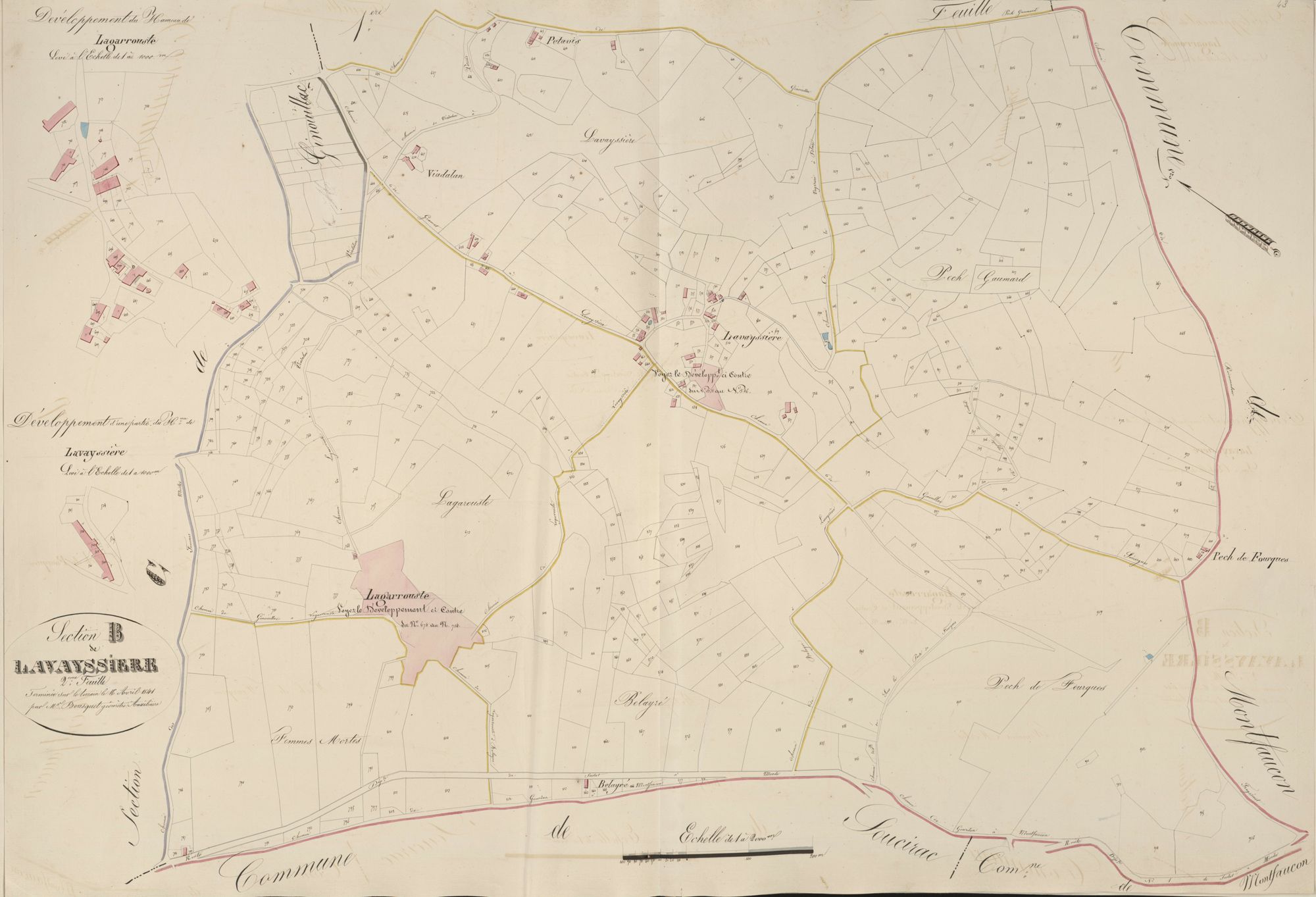 section B de Lavayssière, 2ème feuille
